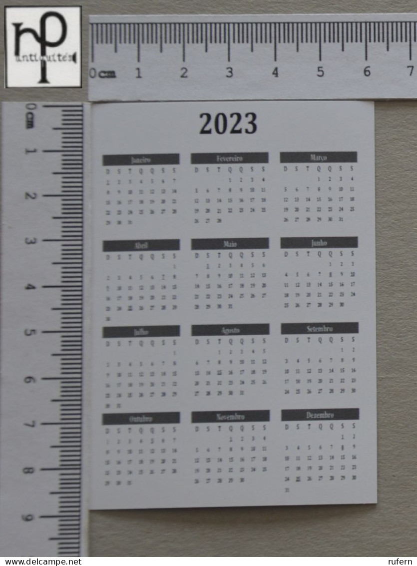 CALENDARS  - FRANÇOIS HESNAULT - 2023 - 2 SCANS  - (Nº58556) - Tamaño Pequeño : 2001-...