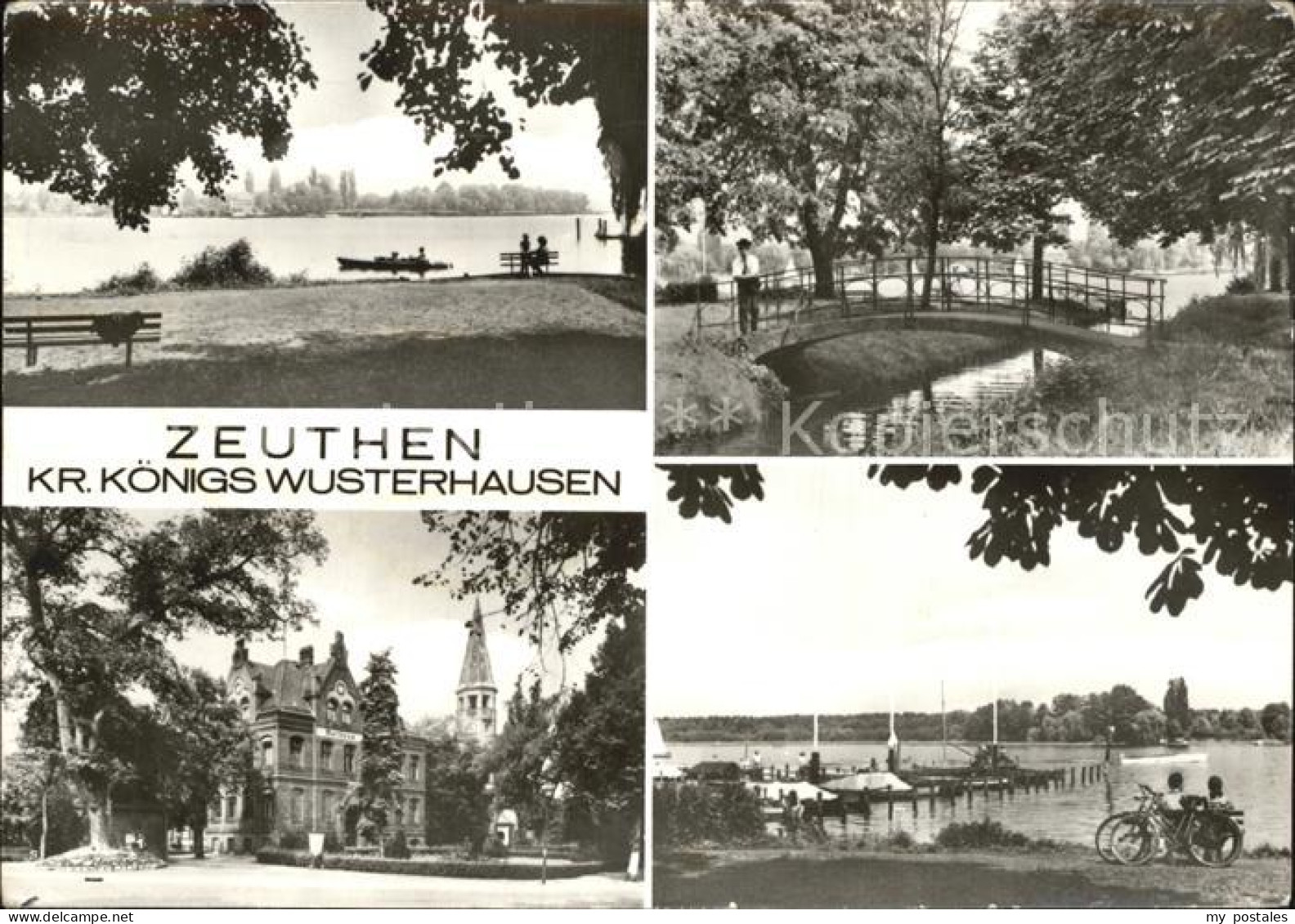 72404596 Zeuthen Zeuthener See Brueckchen Schloss Seebruecke Zeuthen - Zeuthen