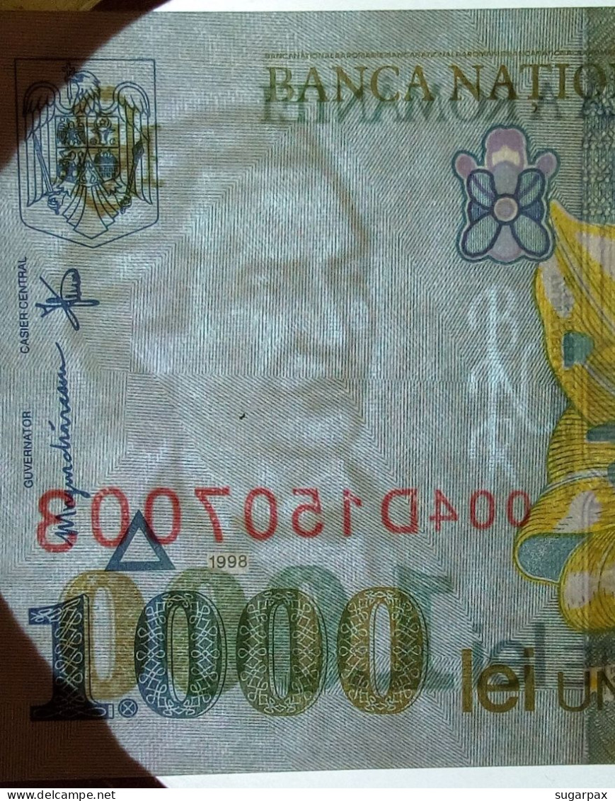 ROMANIA - 1.000 Lei - 1998 - Pick 106 - Unc. - Série 004D - Wmk: Middle And Right BNR - 1000 - Roumanie