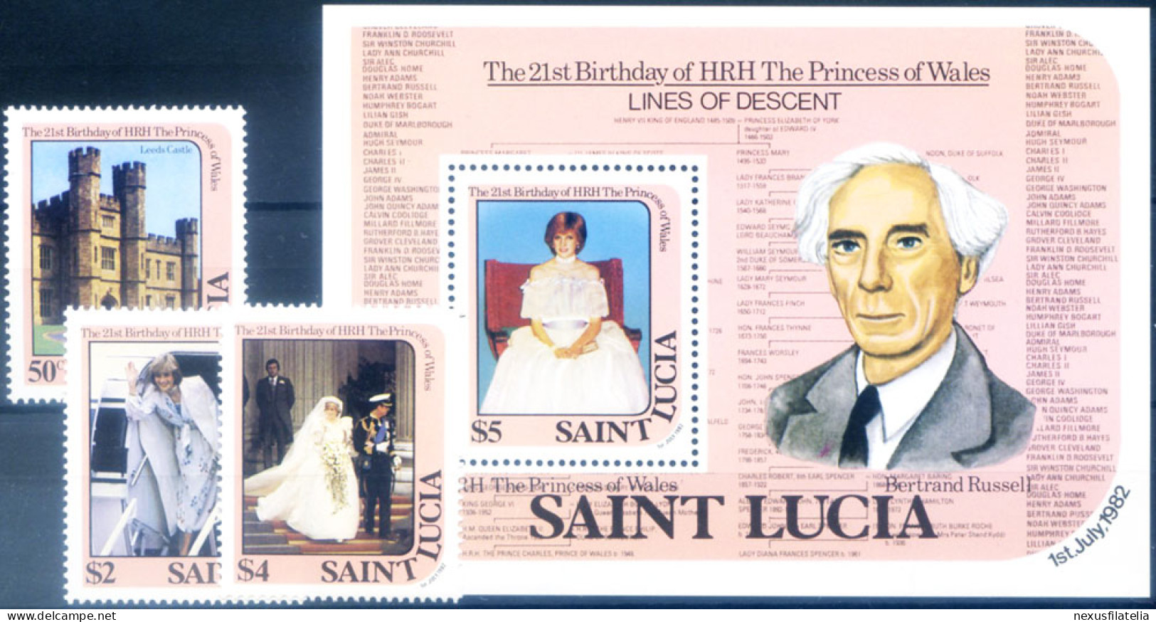 Famiglia Reale 1982. - St.Lucia (1979-...)