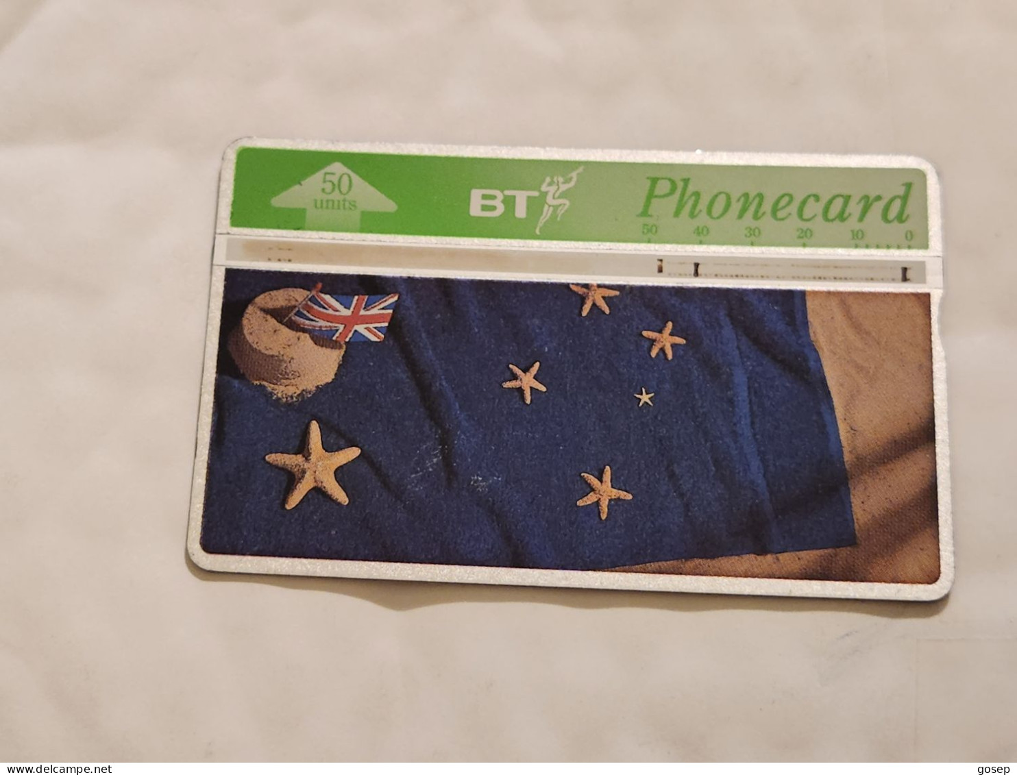 United Kingdom-(BTC150)Flying The Flag 4(AUSTRALIA)(1021)(50units)(506F08518)price Cataloge3.00£ Used+1card Prepiad Free - BT Souvenir