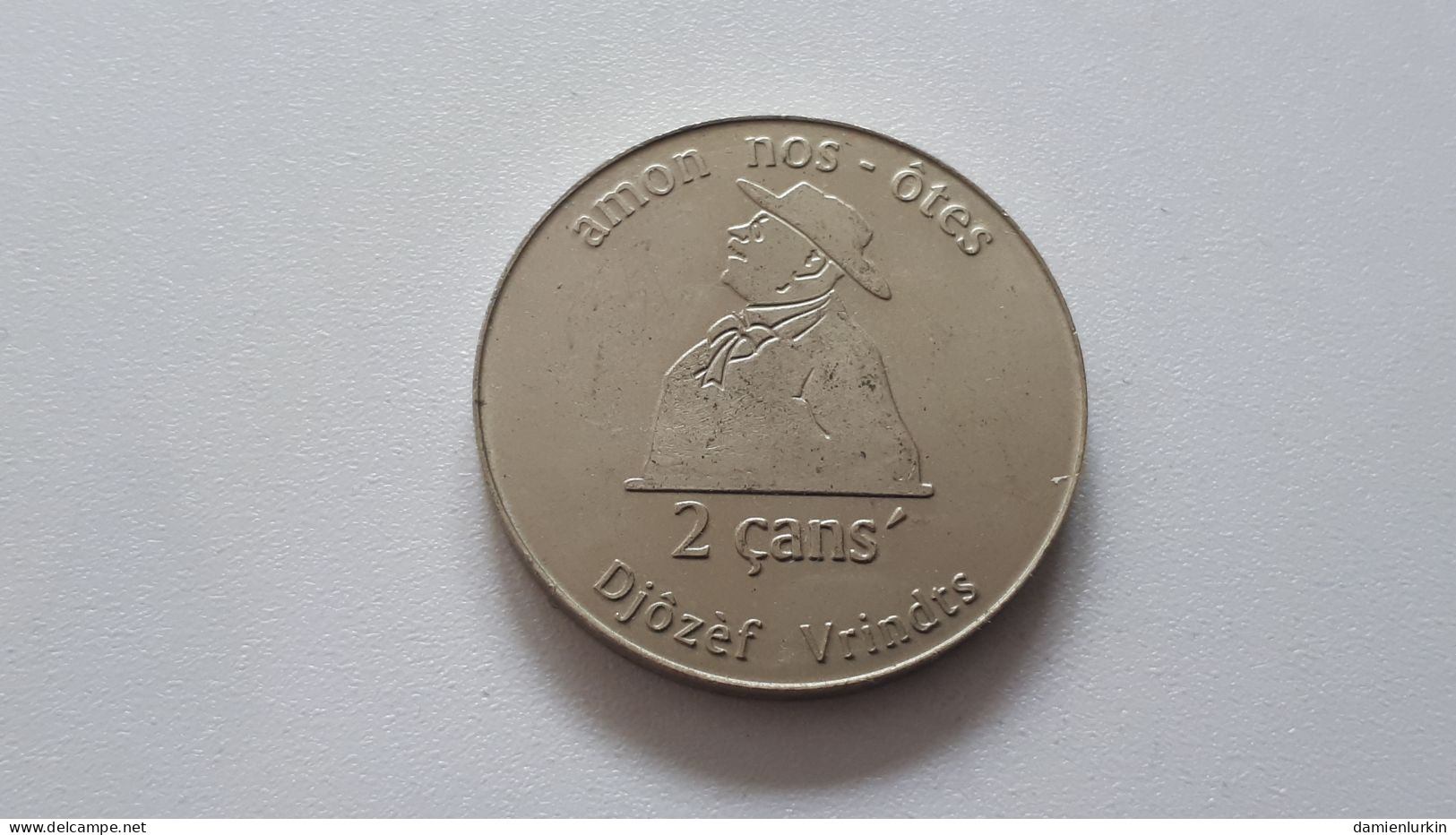 BELGIQUE LIEGE JETON FRAPPE MEDAILLE WALON'REYE 1872-1997 RWEYAL CAVEAU LIDJWES AMON NOS-ÔTES 2 çans' DJÔZEF VRINDTS - Professionnels / De Société