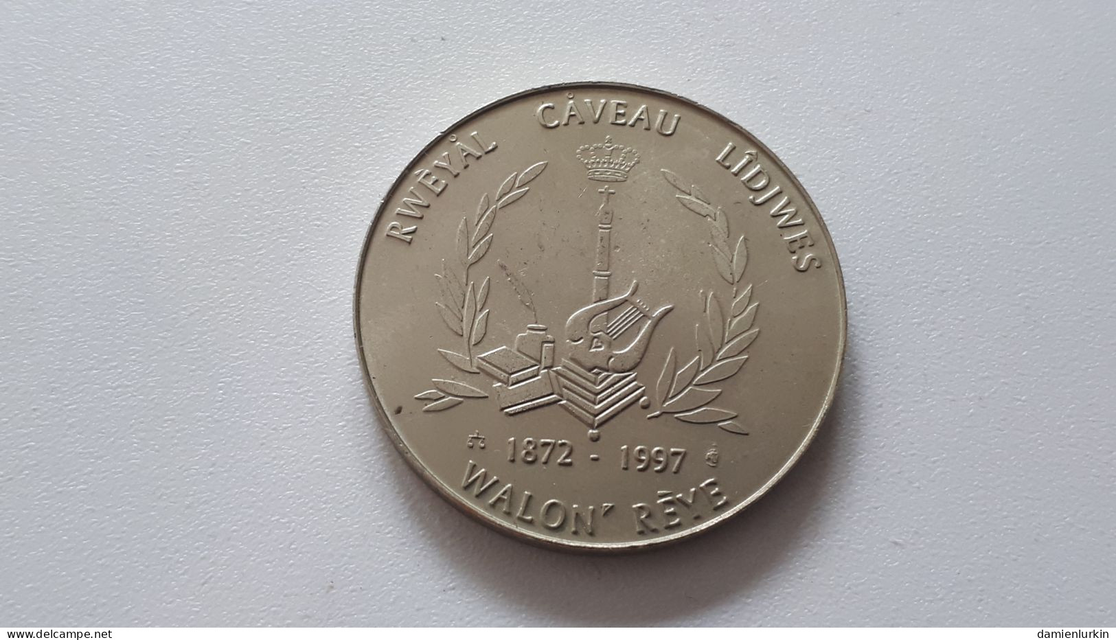 BELGIQUE LIEGE JETON FRAPPE MEDAILLE WALON'REYE 1872-1997 RWEYAL CAVEAU LIDJWES AMON NOS-ÔTES 2 çans' DJÔZEF VRINDTS - Unternehmen