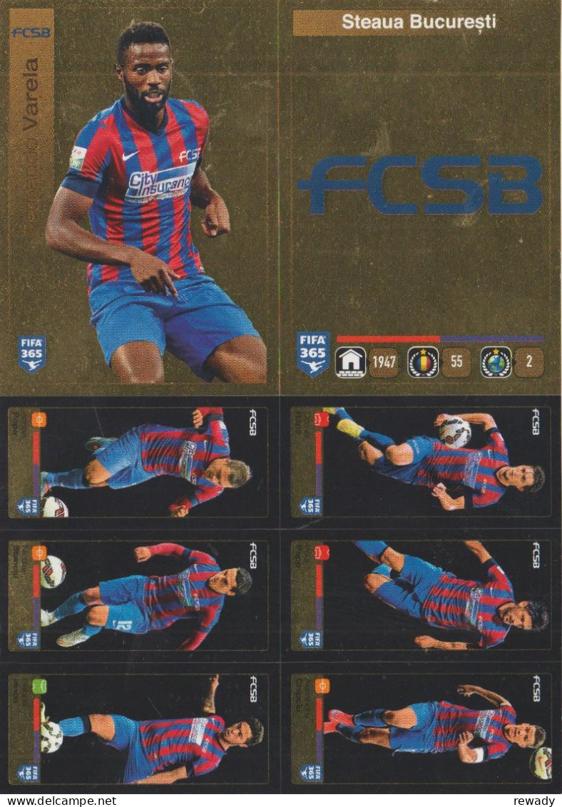 Romania - Steaua Bucuresti - FCSB - FIFA 365 - Panini - The Golden World Of Football - Autocolants - Trading Cards