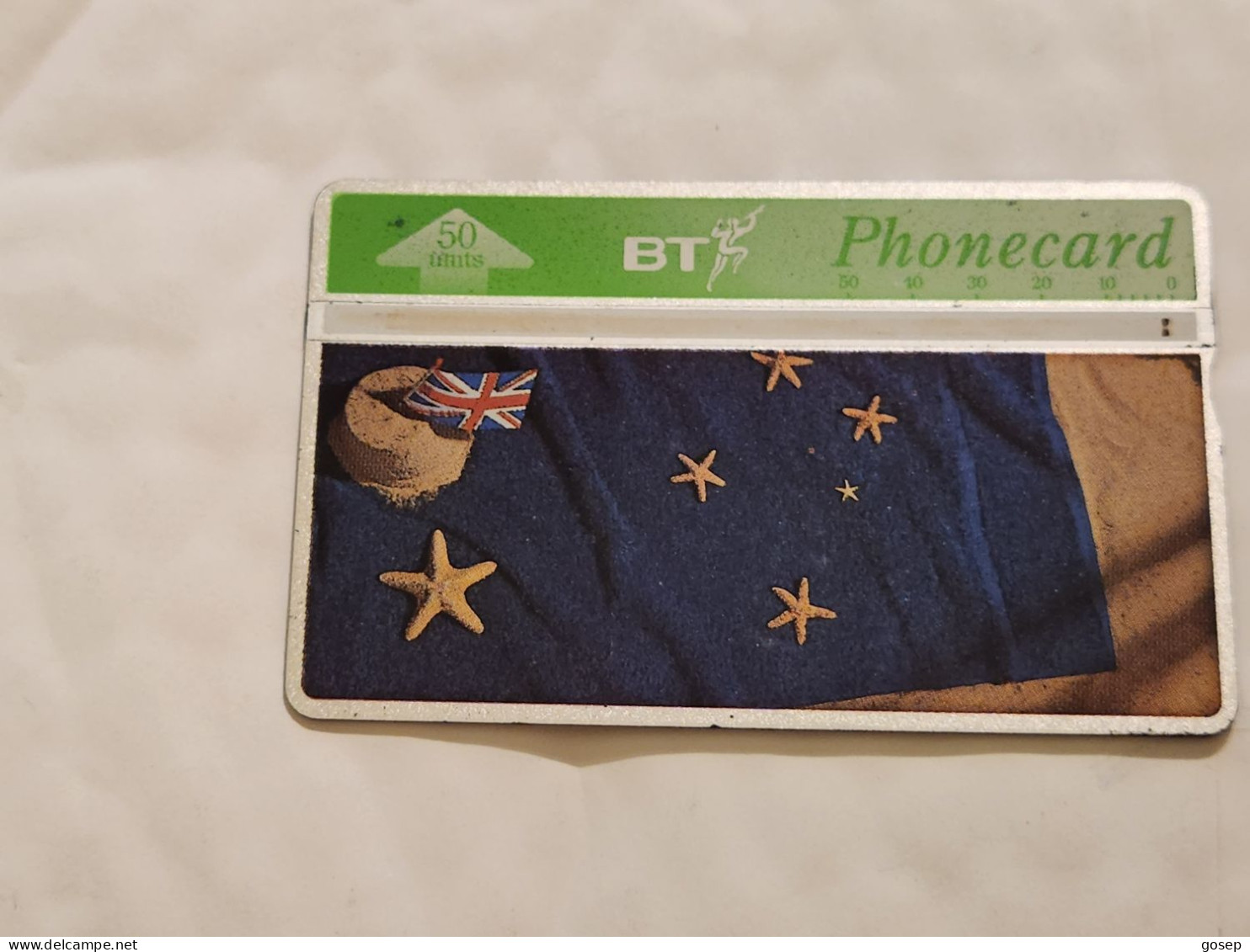 United Kingdom(BTC150)Flying The Flag 4(AUSTRALIA)(1022)(50units)(506F38166)price Cataloge3.00£ Used+1card Prepiad Free - BT Souvenir