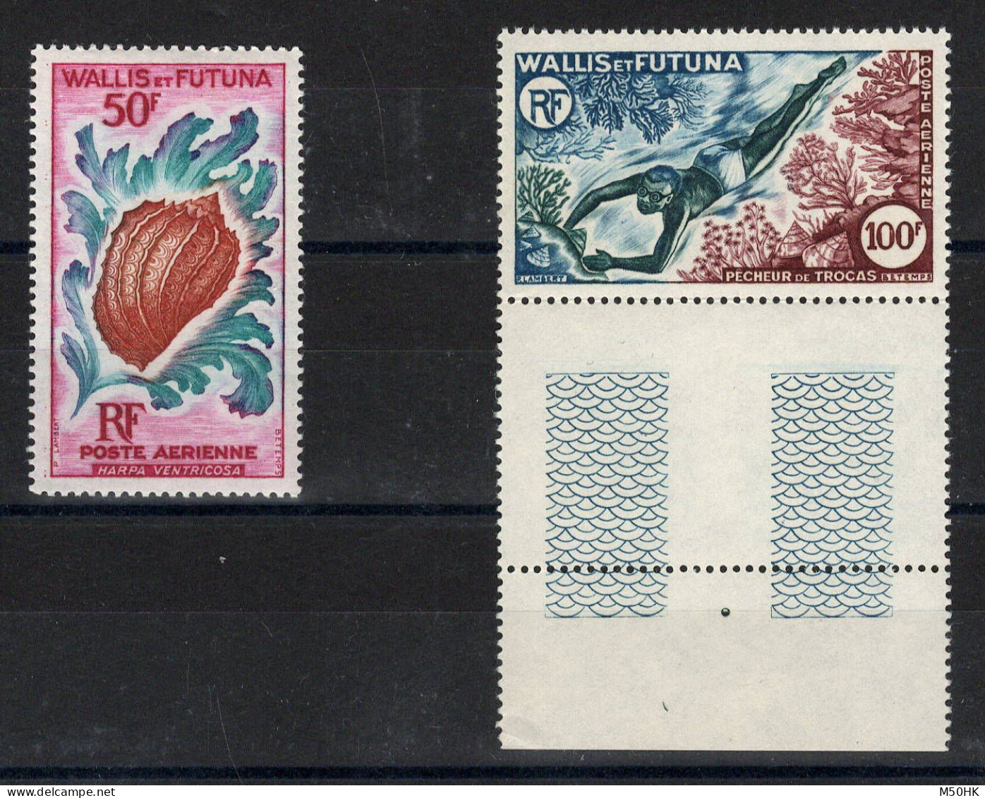 Wallis Et Futuna - YV PA 18 & 19 N** MNH Luxe Complète Vie Marine Cote 35,50 Euros - Nuevos