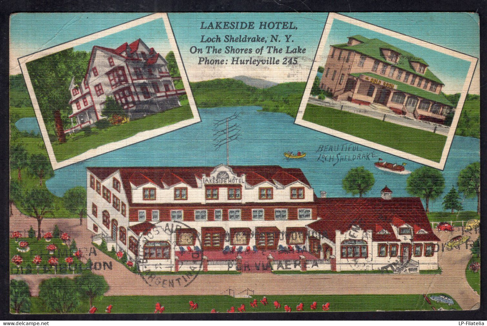 United States - 1959 - NY - Loch Sheldrake - Lakeside Hotel - Cafes, Hotels & Restaurants