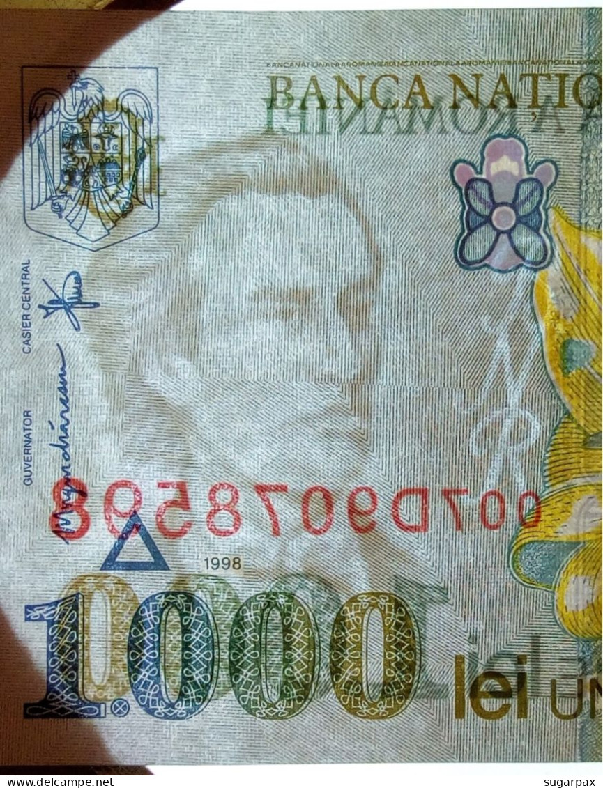 ROMANIA - 1.000 Lei - 1998 - Pick 106 - Unc. - Série 007D - Wmk: Large, Sloping BNR - 1000 - Roemenië