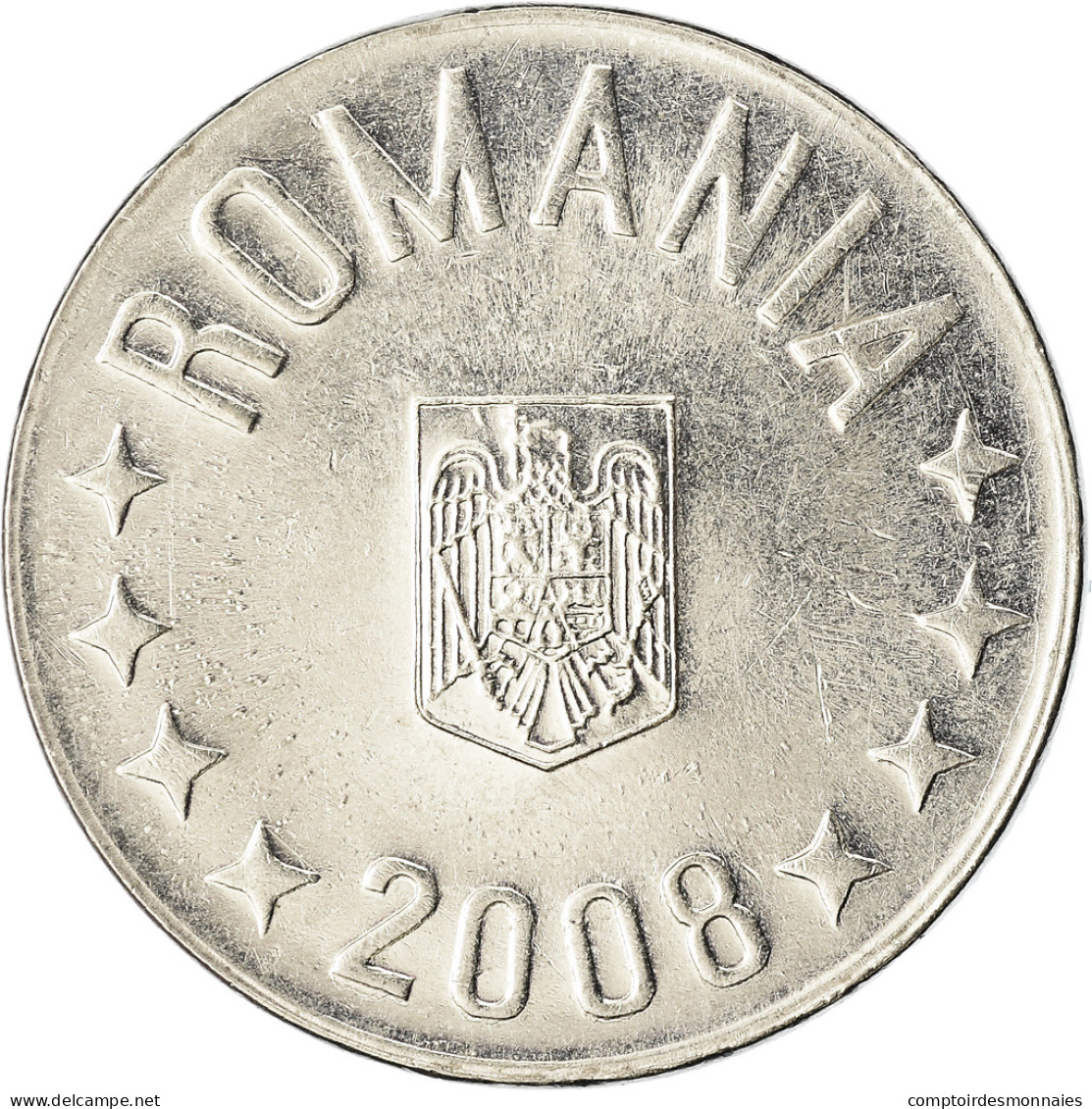 Monnaie, Roumanie, 10 Bani, 2008, Bucharest, SUP, Nickel Plated Steel, KM:191 - Roumanie