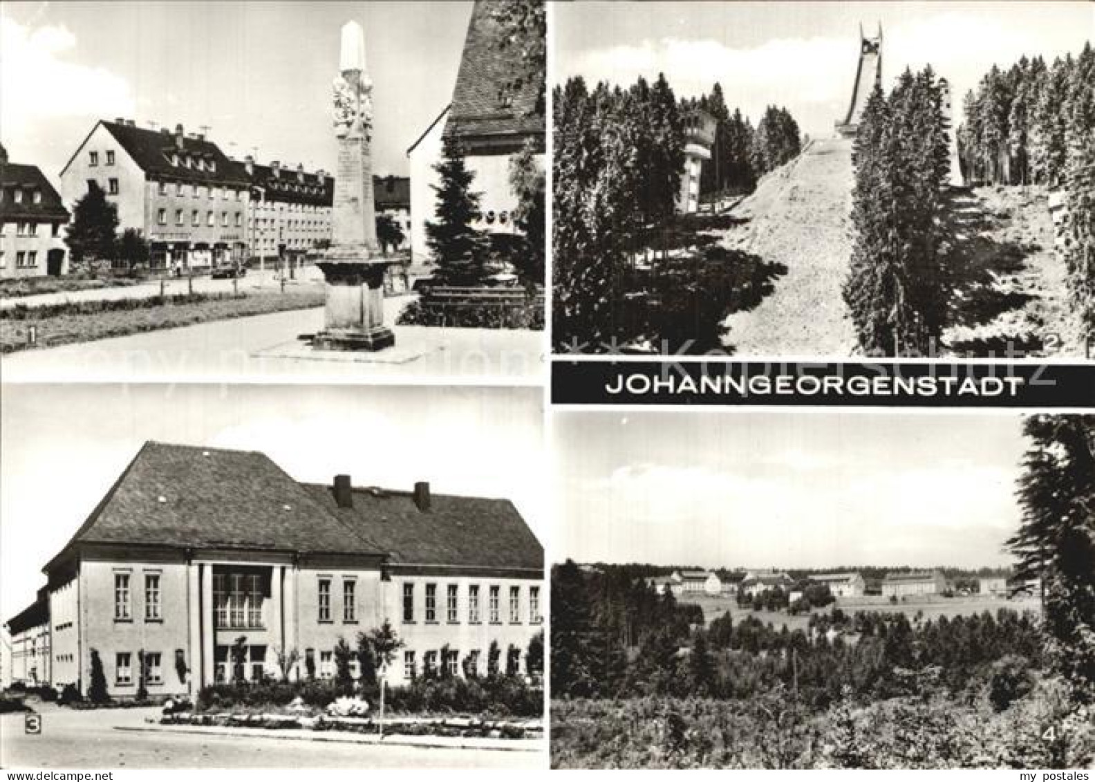 72402292 Johanngeorgenstadt Postmeilensaeule Erzgebirgsschanze Kulturhaus Karl M - Johanngeorgenstadt