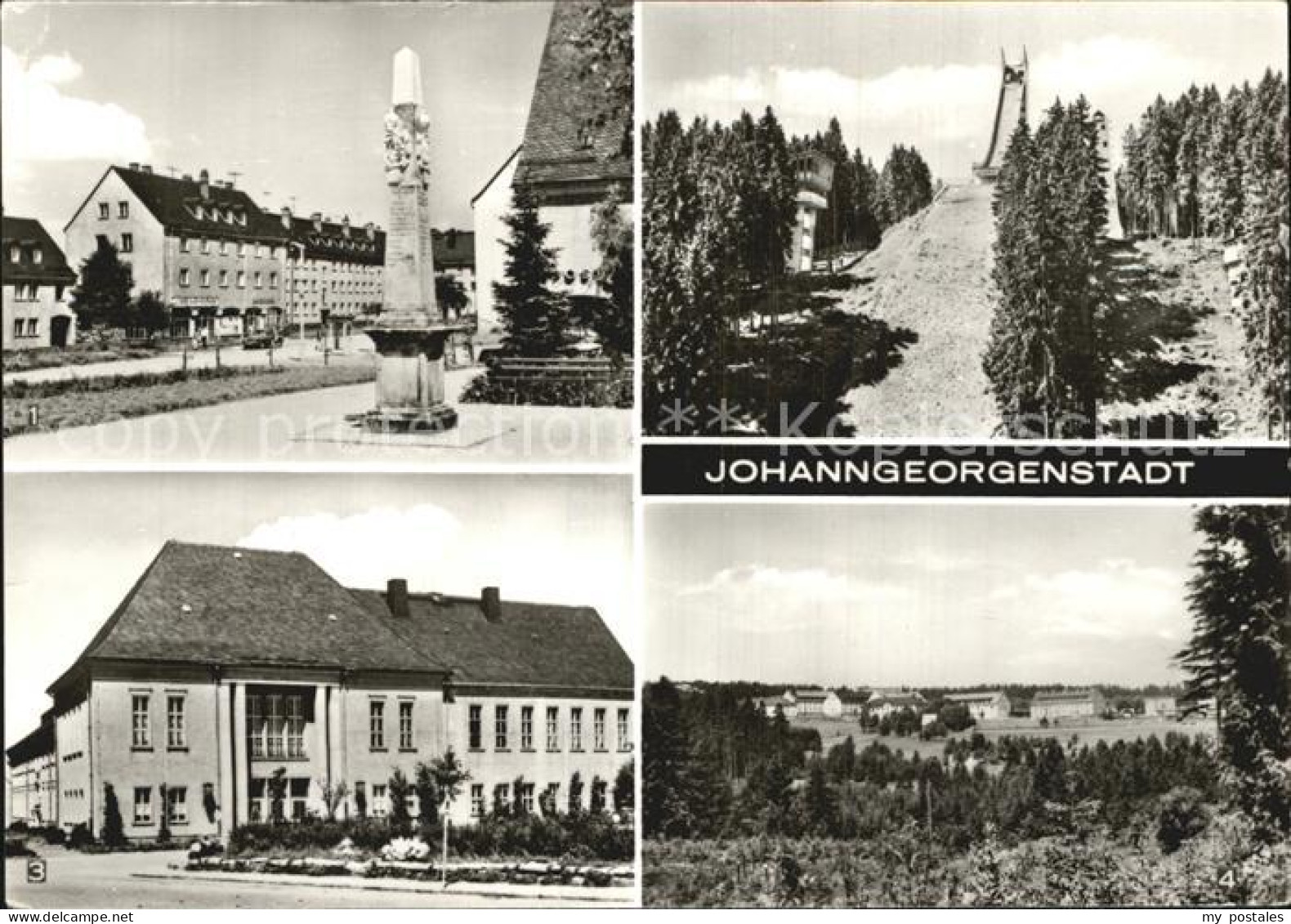 72402288 Johanngeorgenstadt Postmeilensaeule Erzgebirgsschanze Kulturhaus Karl M - Johanngeorgenstadt