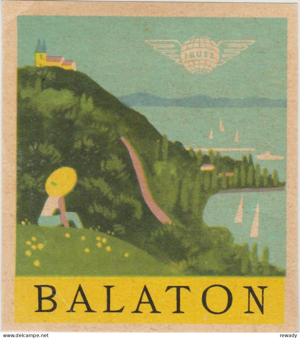 Hungary - Balaton - IBUSZ - Label - Etiquette - Hotel Labels