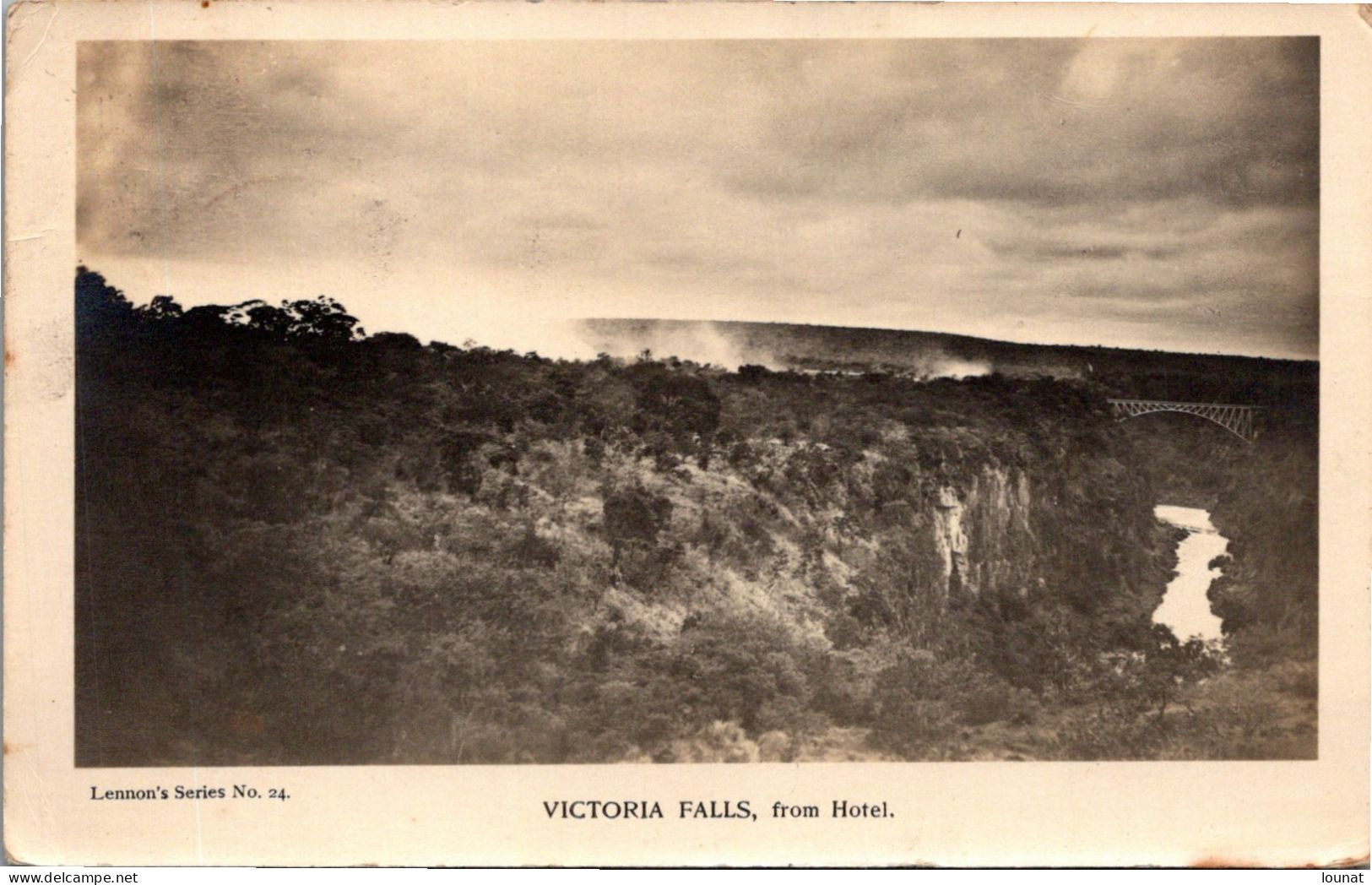 - ZIMBABWE - VICTORIA FALLS , From HOTEL - Timbre Année 1918 - Zimbabwe