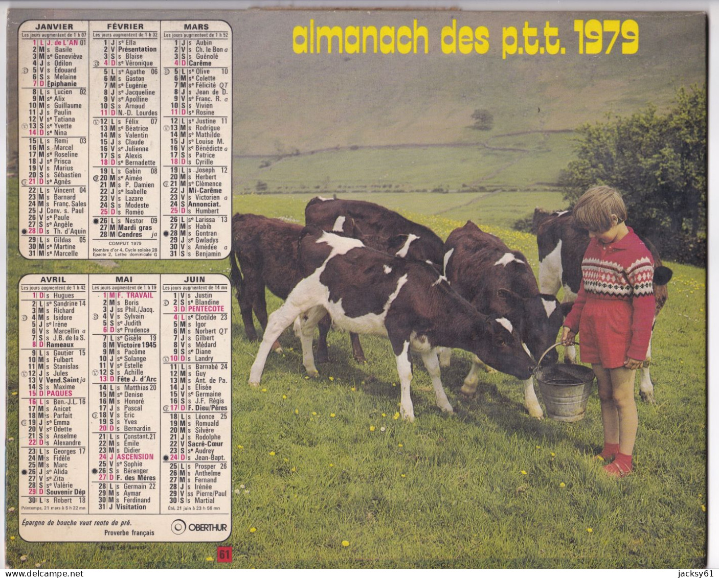 Almanach Des P.T.T.  1979 - Grand Format : 1971-80