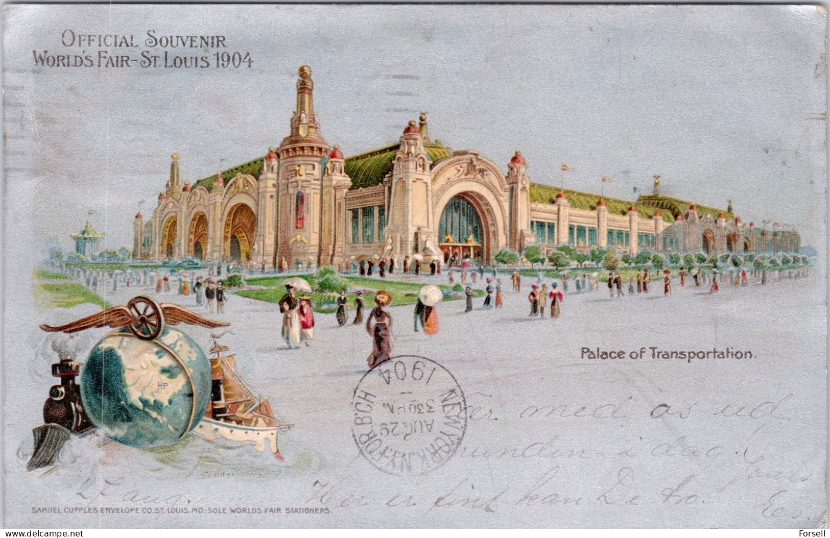 Official Souvenir World's Fair , St.Louis 1904 , Palace Of Transportation (sent To Norway 1904) - St Louis – Missouri