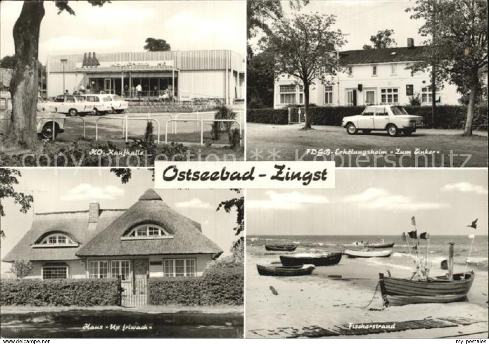 72401730 Zingst Ostseebad HO Kaufhalle FDGB Erholungsheim Zum Anker Haus Up Friw - Zingst