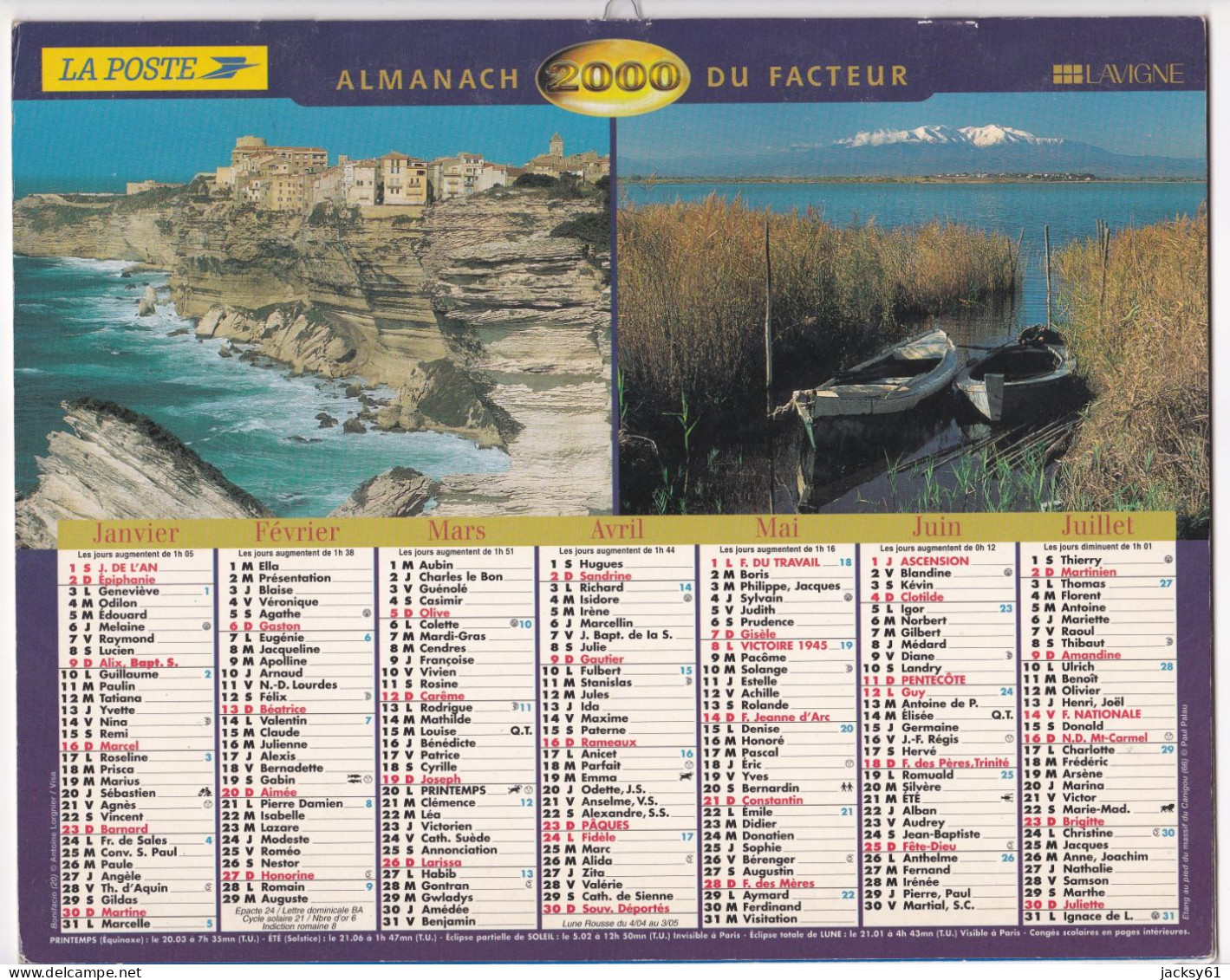 Almanach Du Facteur  2000 - Tamaño Grande : 1991-00