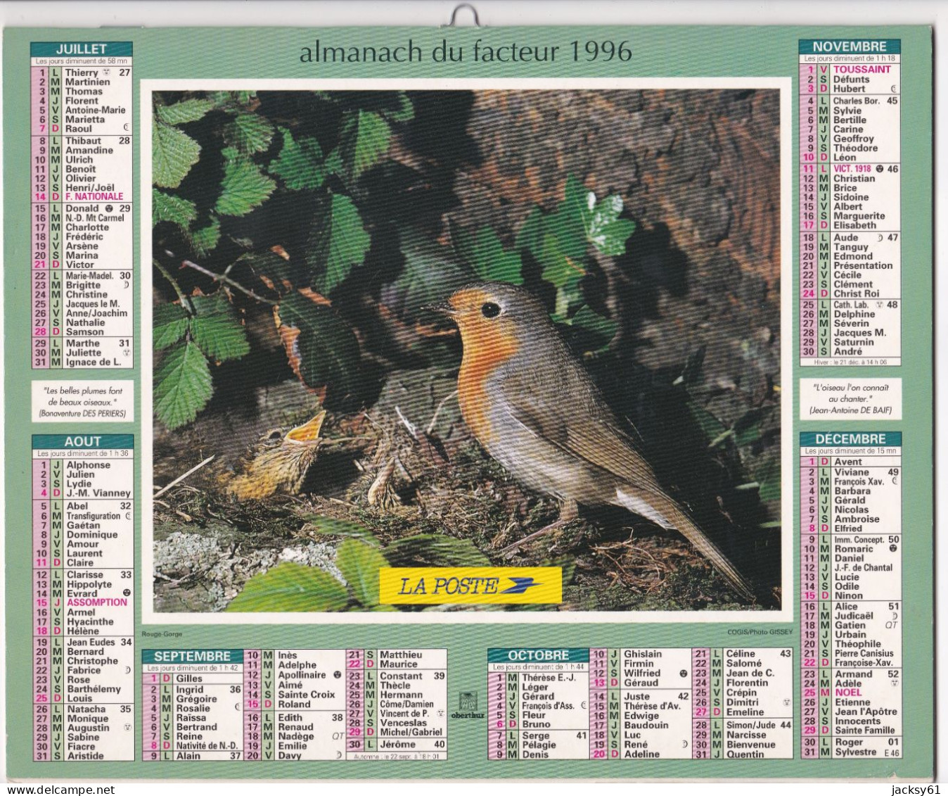 Almanach Du Facteur  1996 - Grand Format : 1991-00