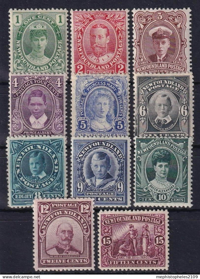 NEWFOUNDLAND 1911 - MNH/MLH - Sc# 145-159 - Complete Set! - 1908-1947