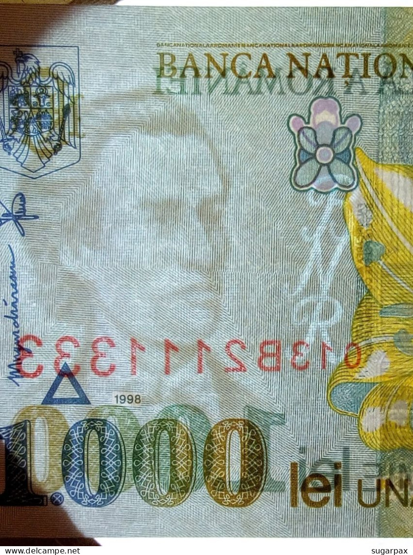 ROMANIA - 1.000 Lei - 1998 - Pick 106 - Unc. - Série 013B - Wmk: Large, Sloping BNR - 1000 - Rumänien