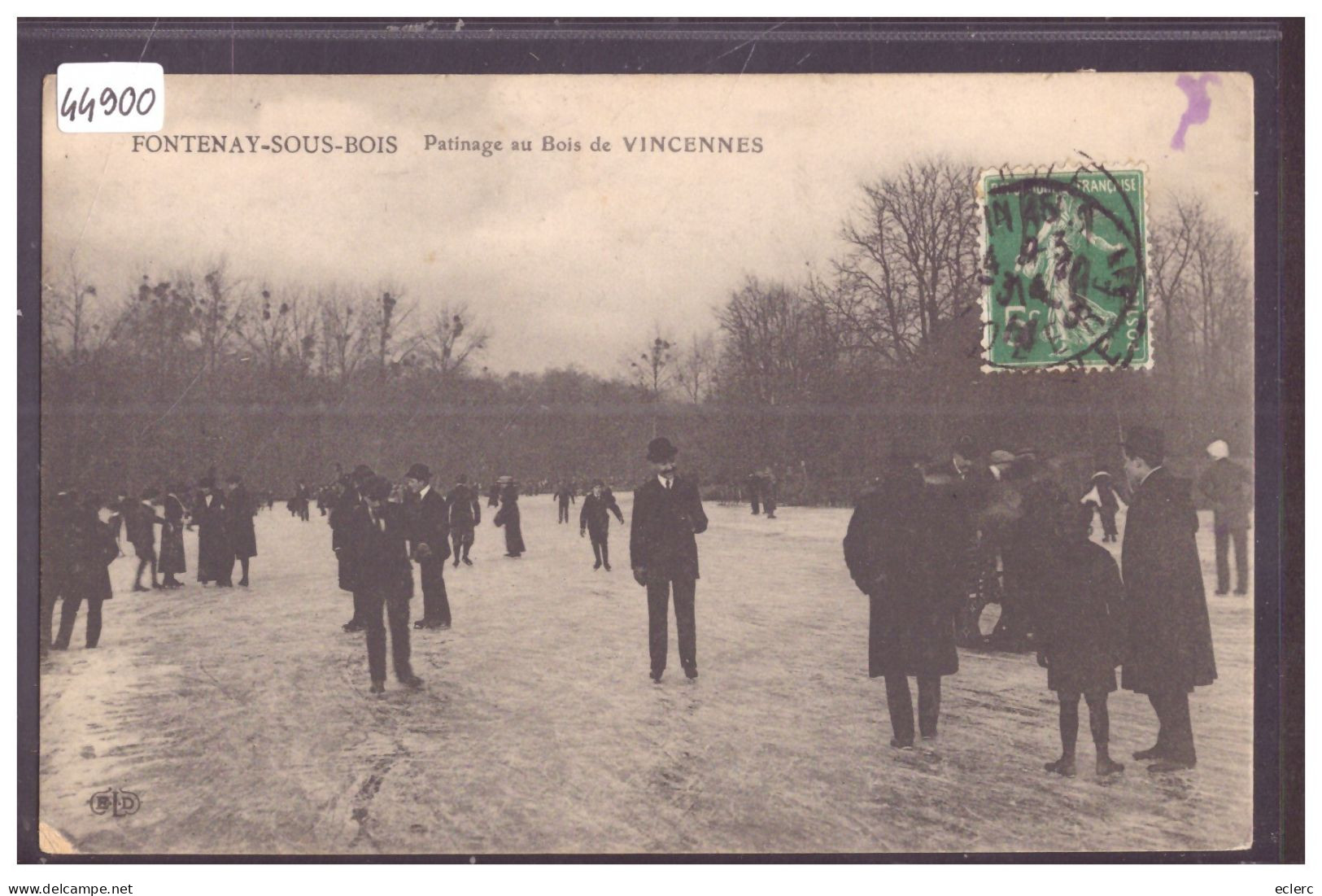 PATINAGE  AU BOIS DE VINCENNES A FONTENAY SOUS BOIS - TB - Wintersport