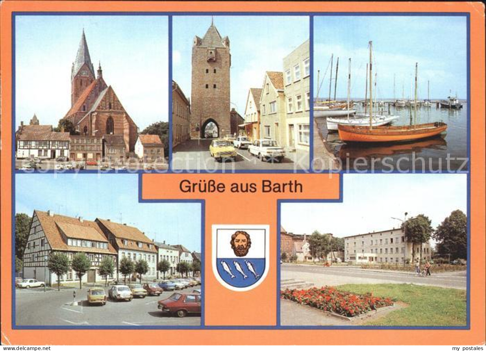 72401287 Barth Kirche Dammtor Hafen Marktplatz Platz Der Freiheit Barth - Barth