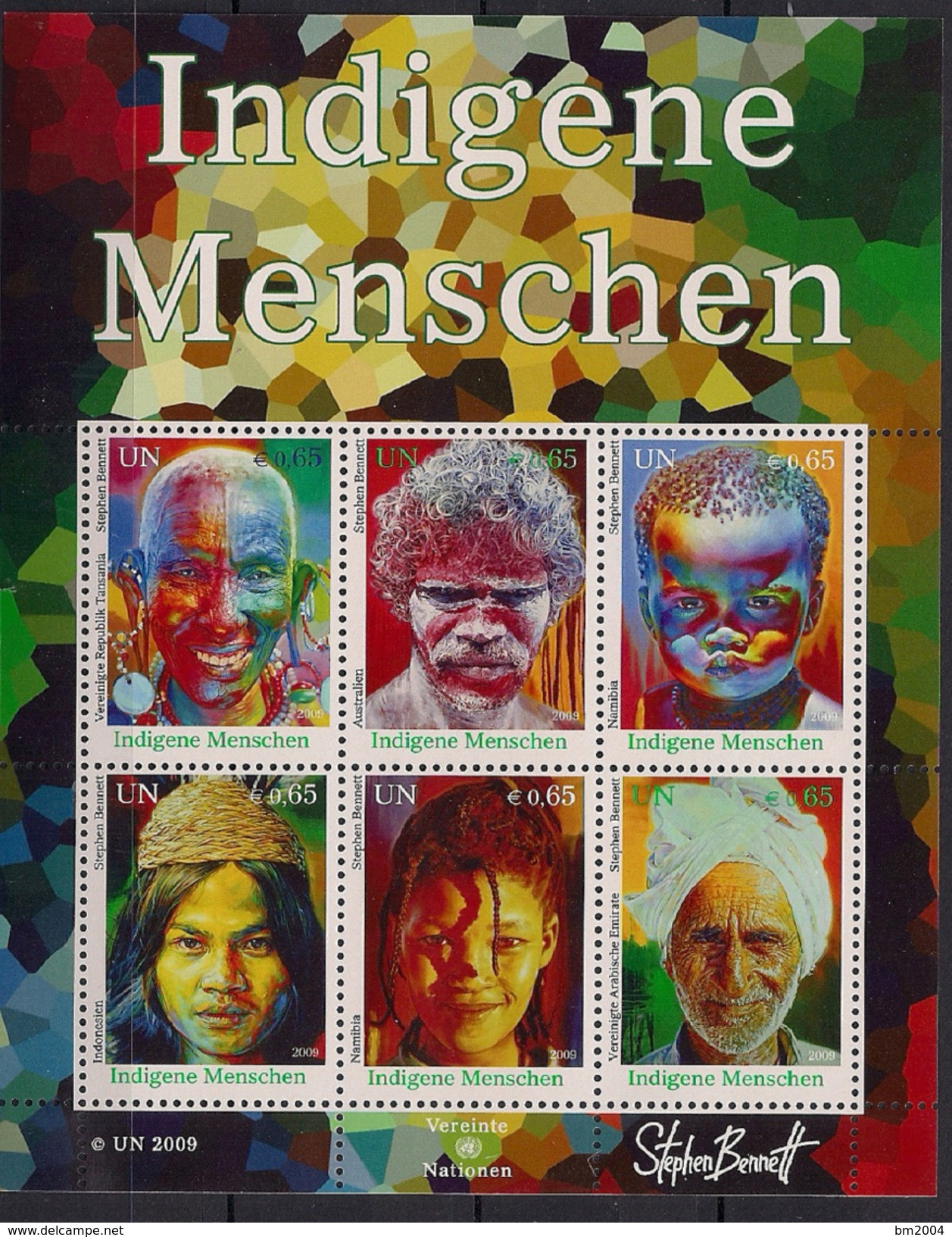 2009 UNO WIEN   Mi. Bl 25 **MNH   : Indigene Menschen - Hojas Y Bloques