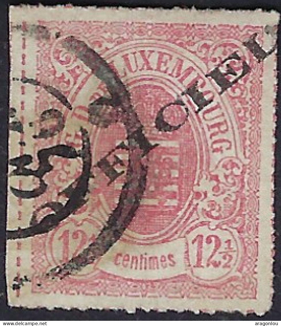 Luxembourg - Luxemburg - Timbre  Armoires  1875   12,5C.   °  Officiel    Michel 4 IA   Certifié   Vc. 750,- - 1859-1880 Coat Of Arms