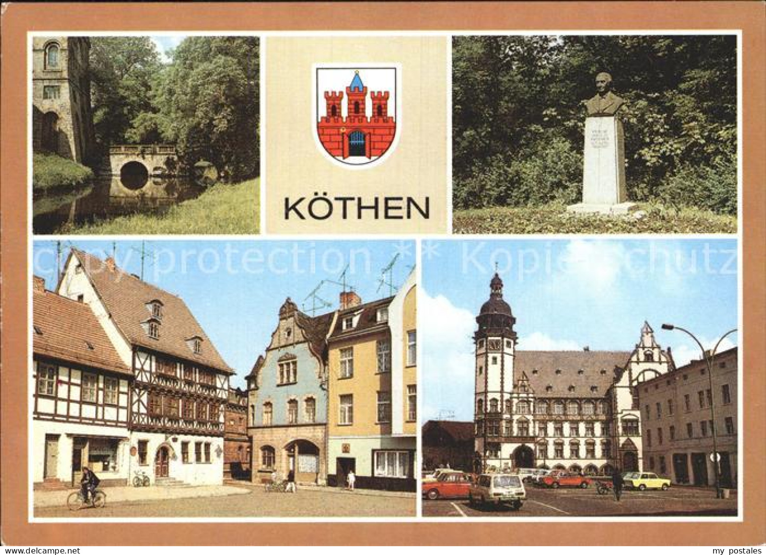 72401248 Koethen Anhalt Naumann Denkmal Holzmarkt Johann Sebastian Bach Gedenkst - Koethen (Anhalt)