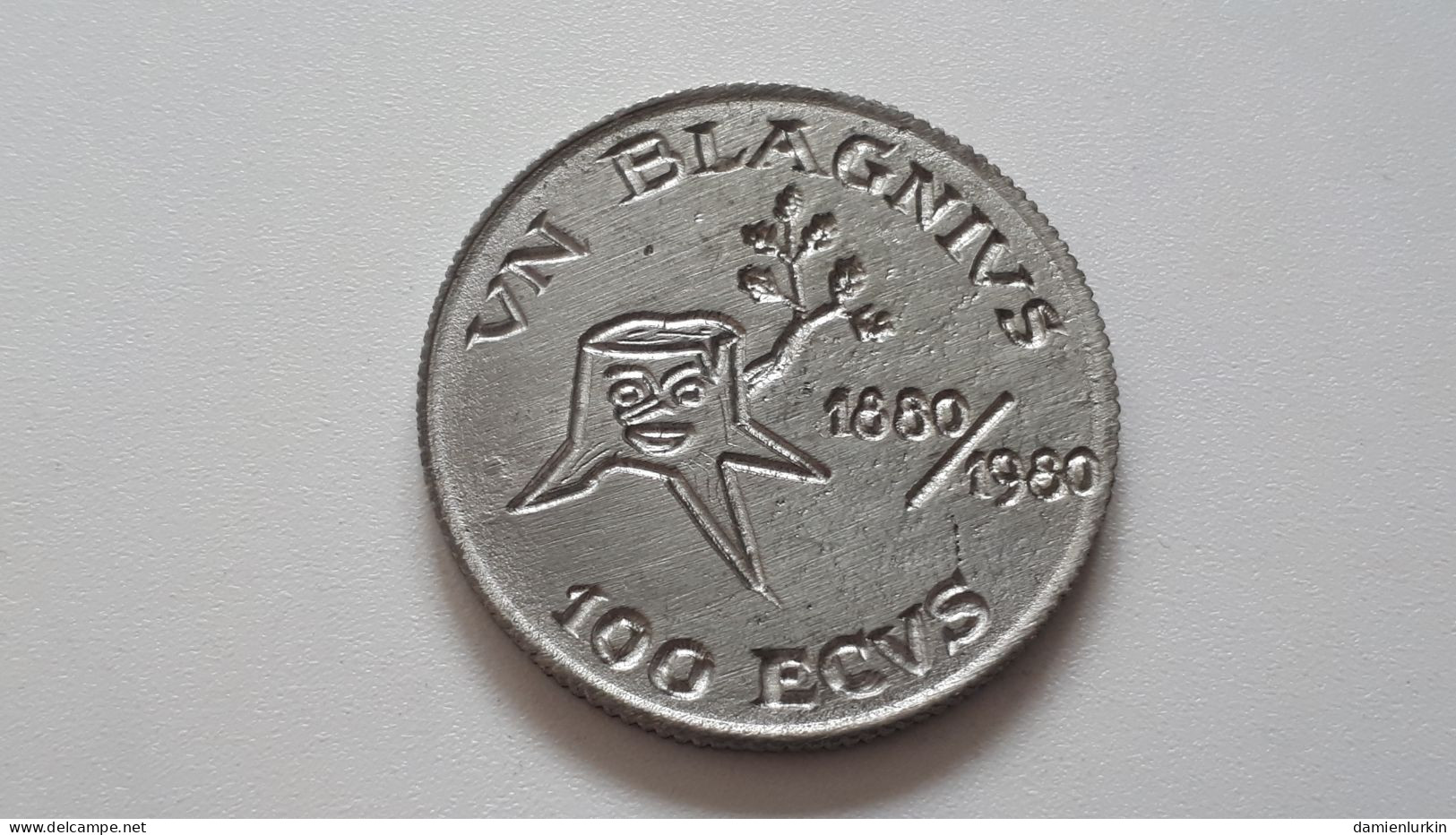 BELGIQUE TREMBLEUR SUPERBE ET RARISSIME : UN BLAGNIUS 100 ECUS 1880/1980 SEULEMENT UN PEU + DE 500 EXEMPLAIRES !!! - Unternehmen