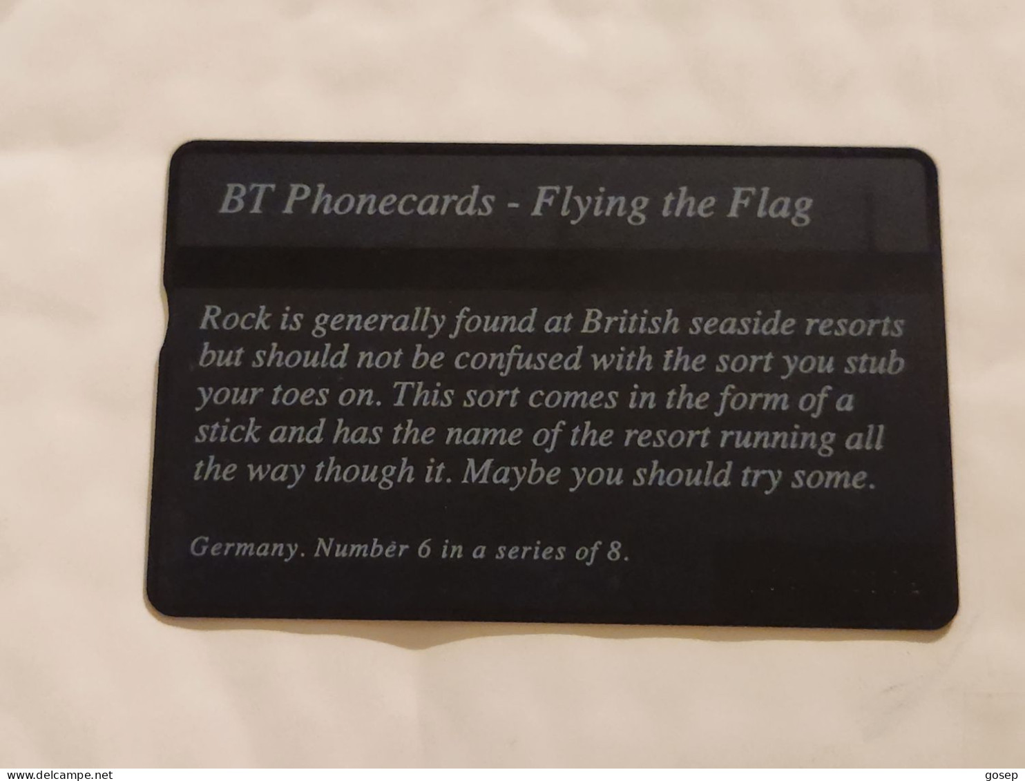 United Kingdom-(BTC152)Flying The Flag 6(GERMANY)(1029)(50units)(526D11890)price Cataloge3.00£ Used+1card Prepiad Free - BT Emissions Commémoratives