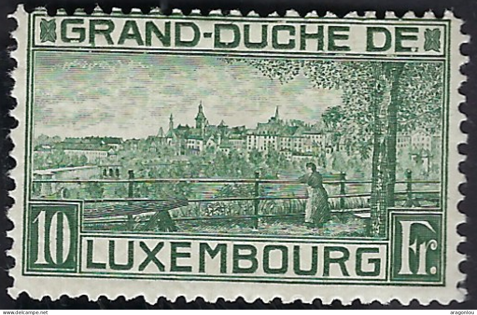 Luxembourg - Luxemburg - Timbre   1923   Naissance  Princesse Elisabeth   Michel 142   *   VC. 600,- Très Rare - Gebraucht