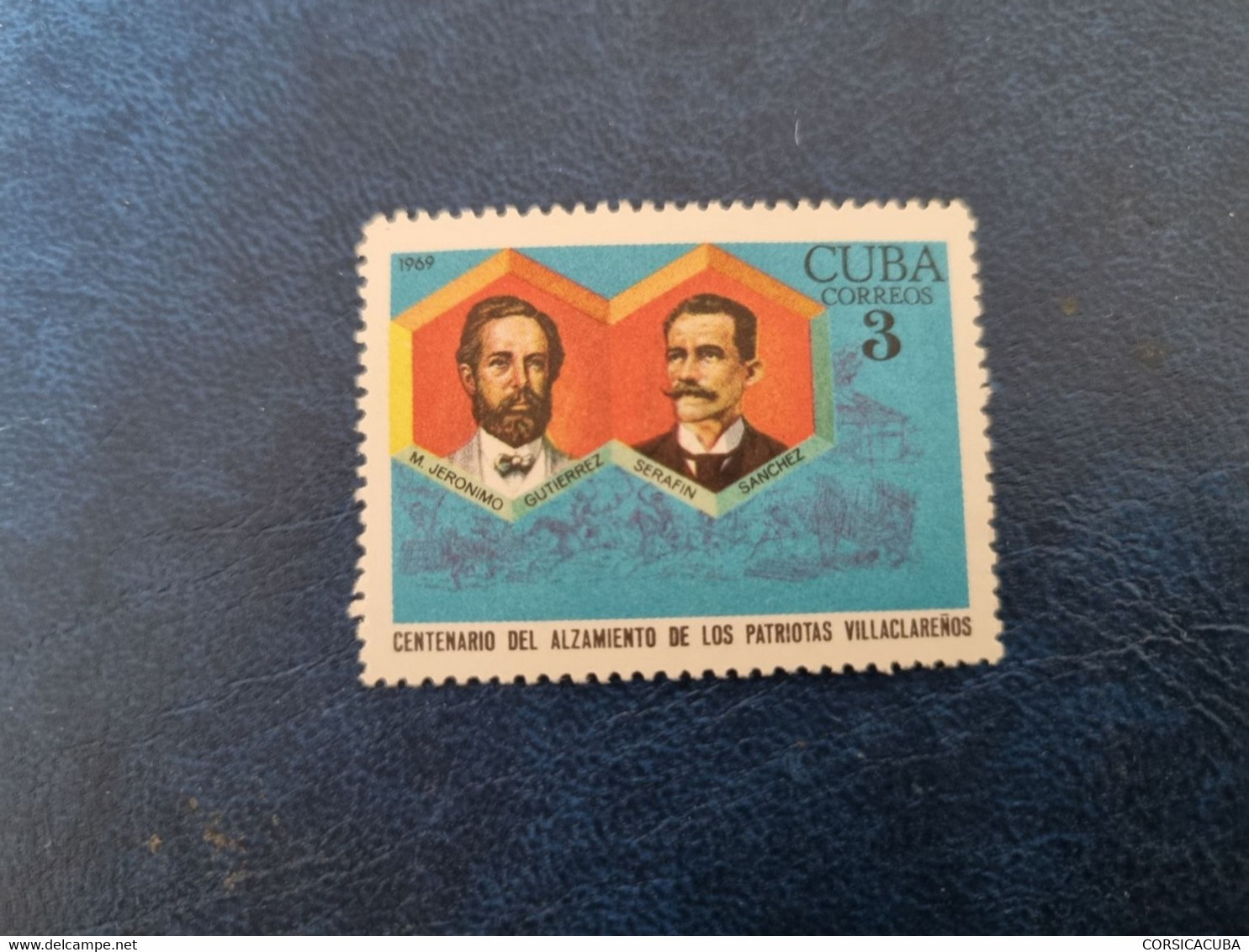 CUBA  NEUF  1969   ALZAMIENTO  DE  LOS  PATRIOTAS  //  PARFAIT  ETAT  // Sans Gomme - Unused Stamps
