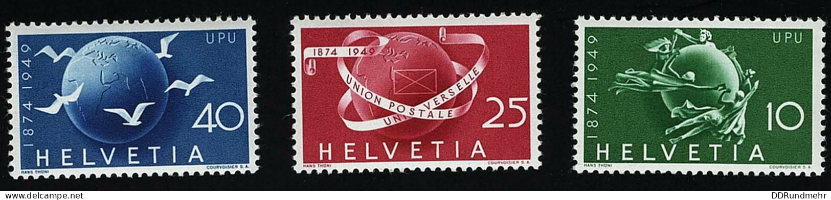 1949 UPU  Michel CH 522 - 524 Stamp Number CH 322 - 324 Yvert Et Tellier CH 474 - 476   Xx MNH - Unused Stamps