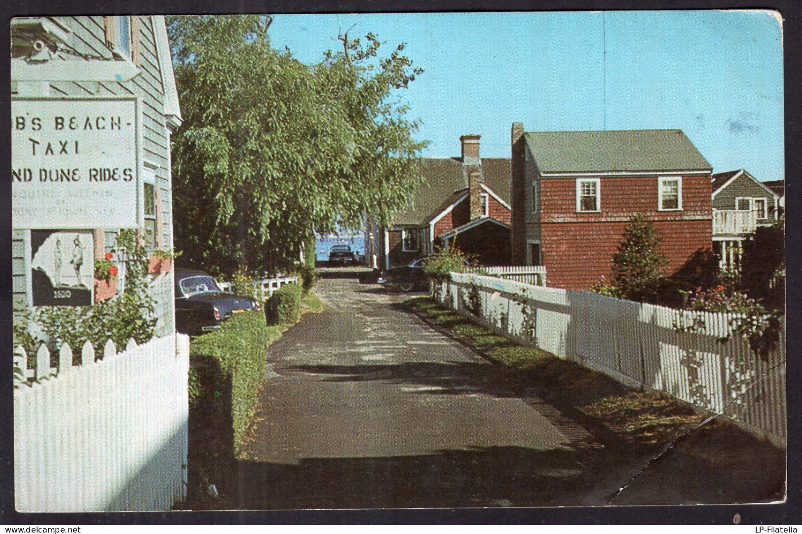 United States - 1969 - Cape Cod - Narrow Street In Provincetown - Cape Cod