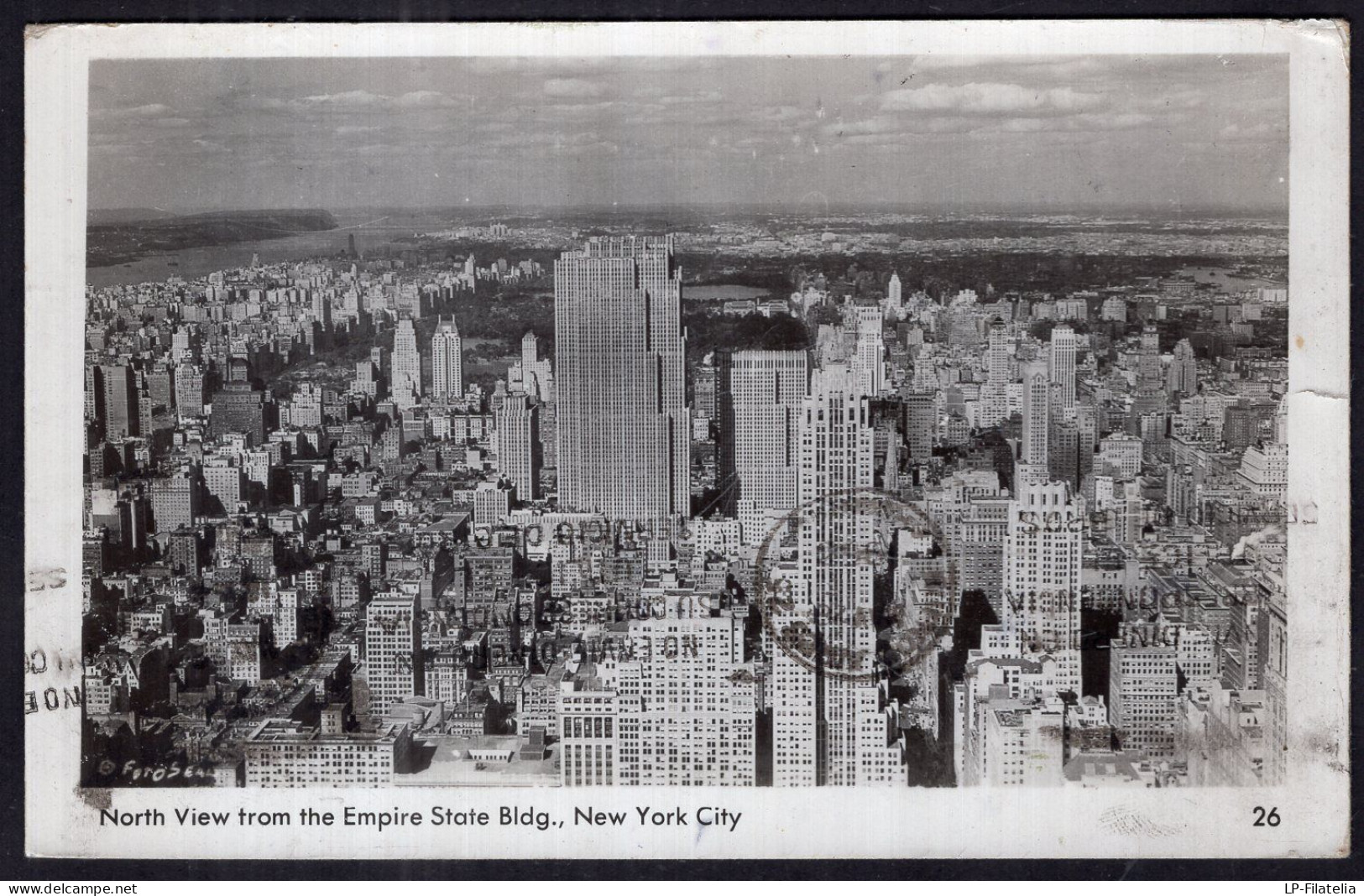United States - 1953 - NY - North View From The Empire State Building - Empire State Building