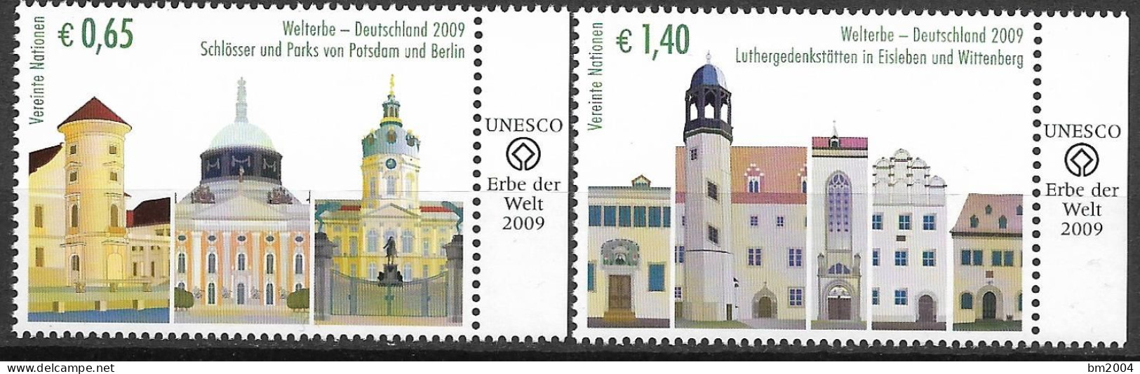 2009 UNO Wien Mi. 597-8**MNH UNESCO  Deutschland - Ungebraucht