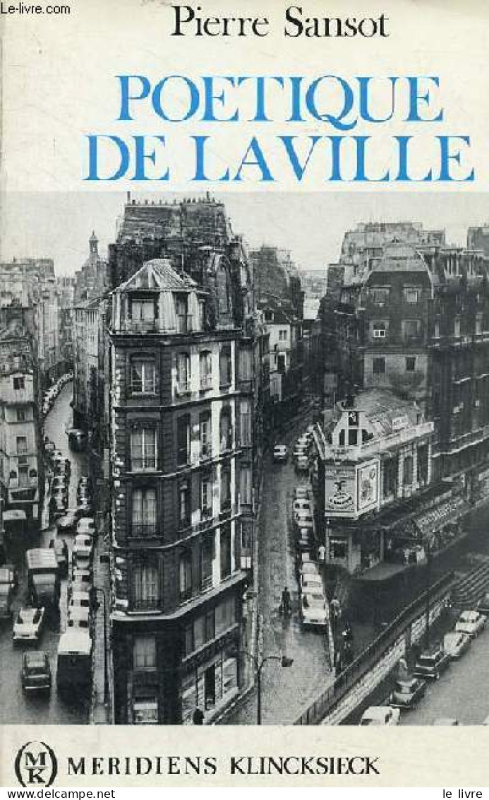 Poetique De La Ville. - Sansot Pierre - 1988 - Bricolage / Técnico