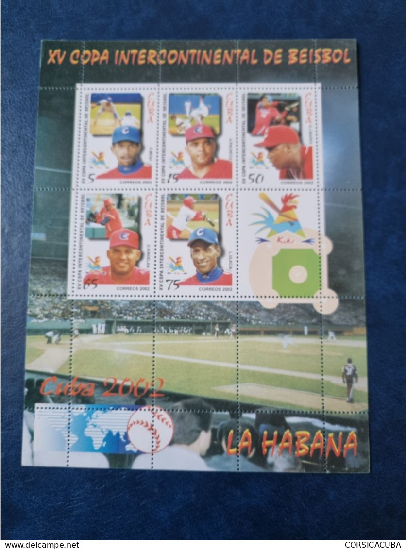 CUBA  NEUF  2002   COPA  INTERCONTINENTAL  DE  BEISBOL   HE    //  PARFAIT  ETAT  //  1er  CHOIX  // - Nuovi