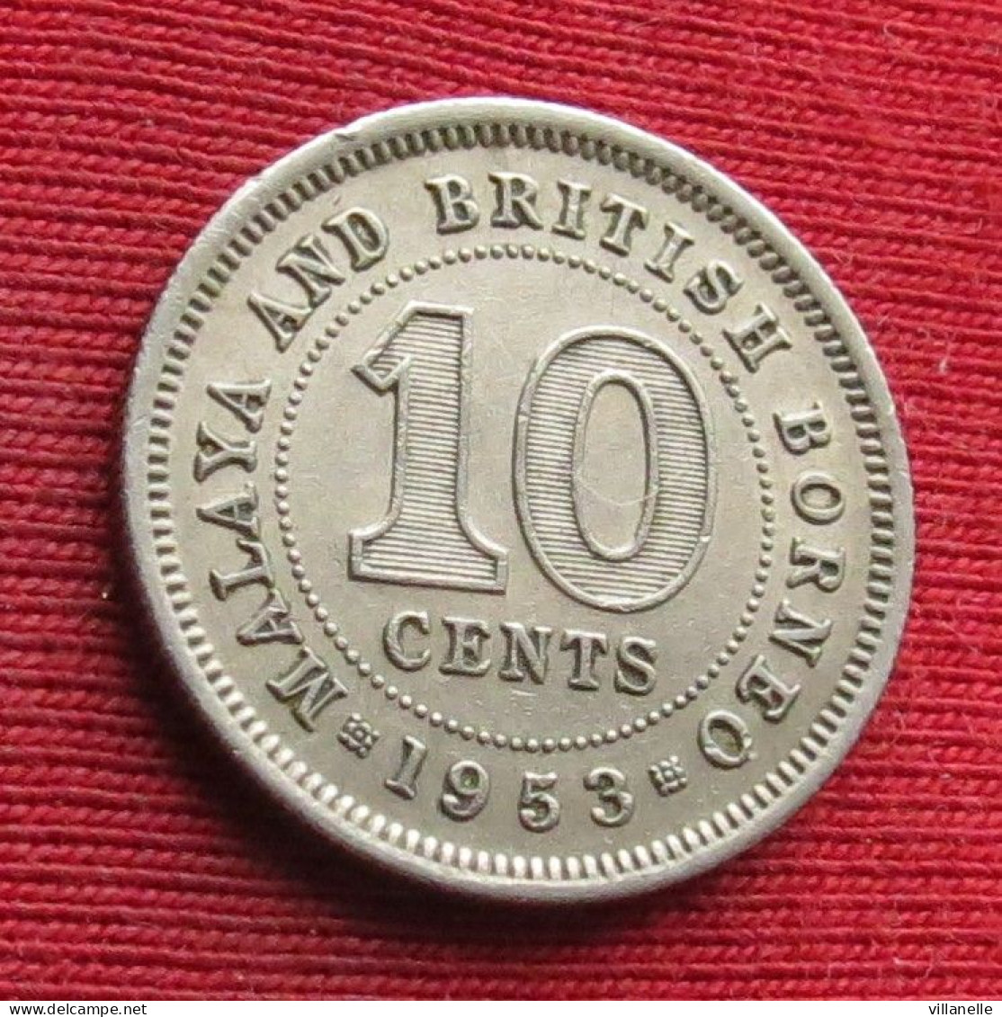 Malaya And British Borneo 10 Cents 1953 W ºº - Maleisië