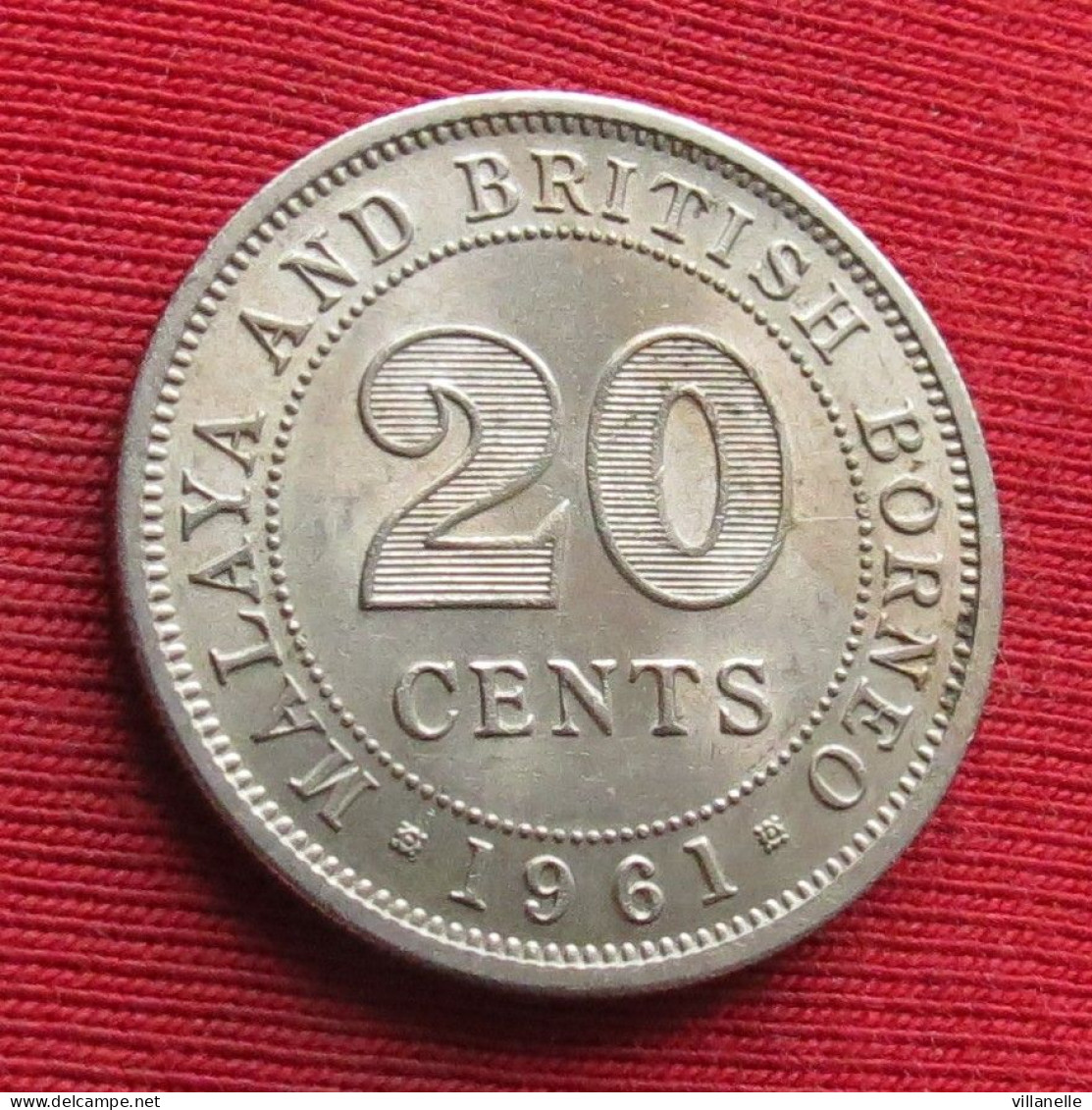 Malaya And British Borneo 20 Cents 1961  W ºº - Malaysia