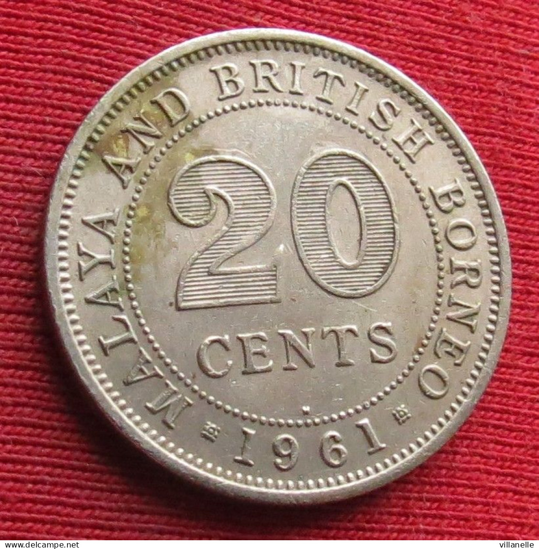Malaya And British Borneo 20 Cents 1961 H W ºº - Malaysie