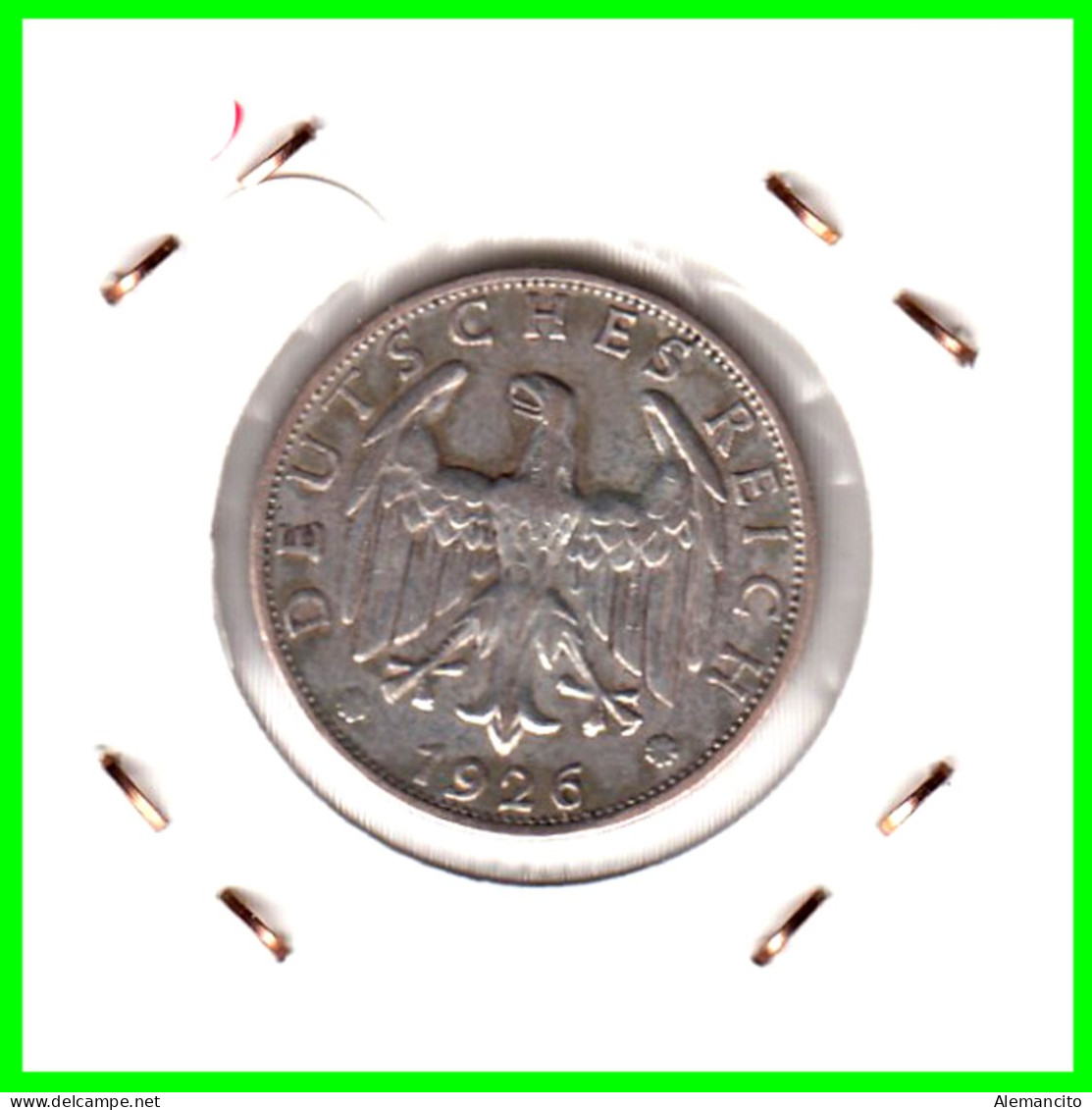 GERMANY REPÚBLICA DE WEIMAR 2 REICHSMARK ( 1926 CECA - J )  ( DEUTSCHES REICHSMARK KM # 45 ) - 2 Reichsmark