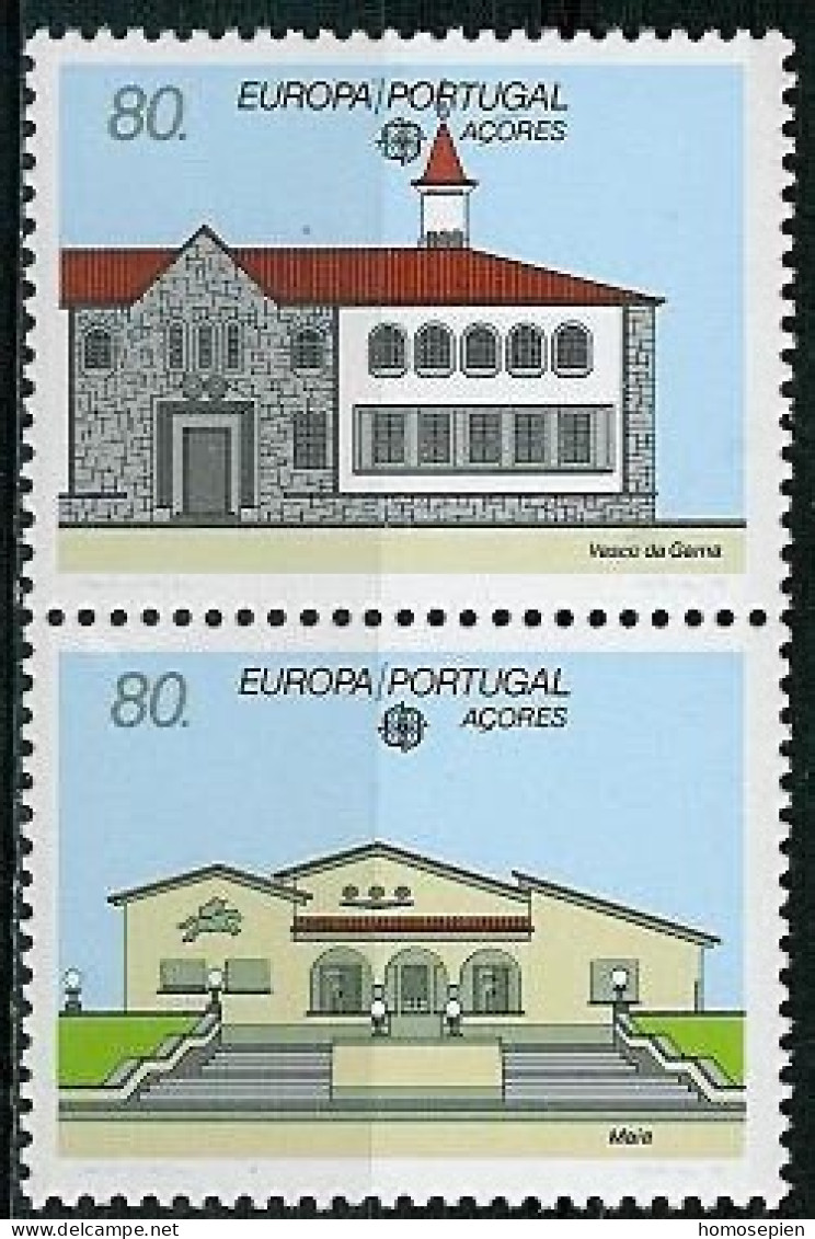 Europa CEPT 1990 Açores - Azores - Azoren - Portugal Y&T N°399 à 400 - Michel N°409 à 410 *** - Se Tenant - 1990