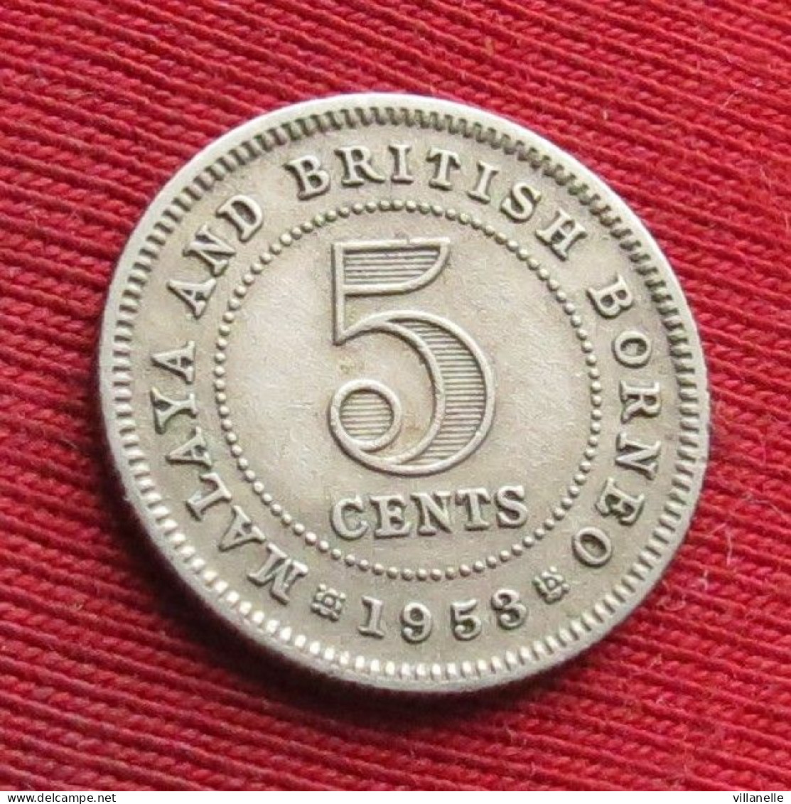 Malaya And British Borneo 5 Cents 1953 W ºº - Maleisië