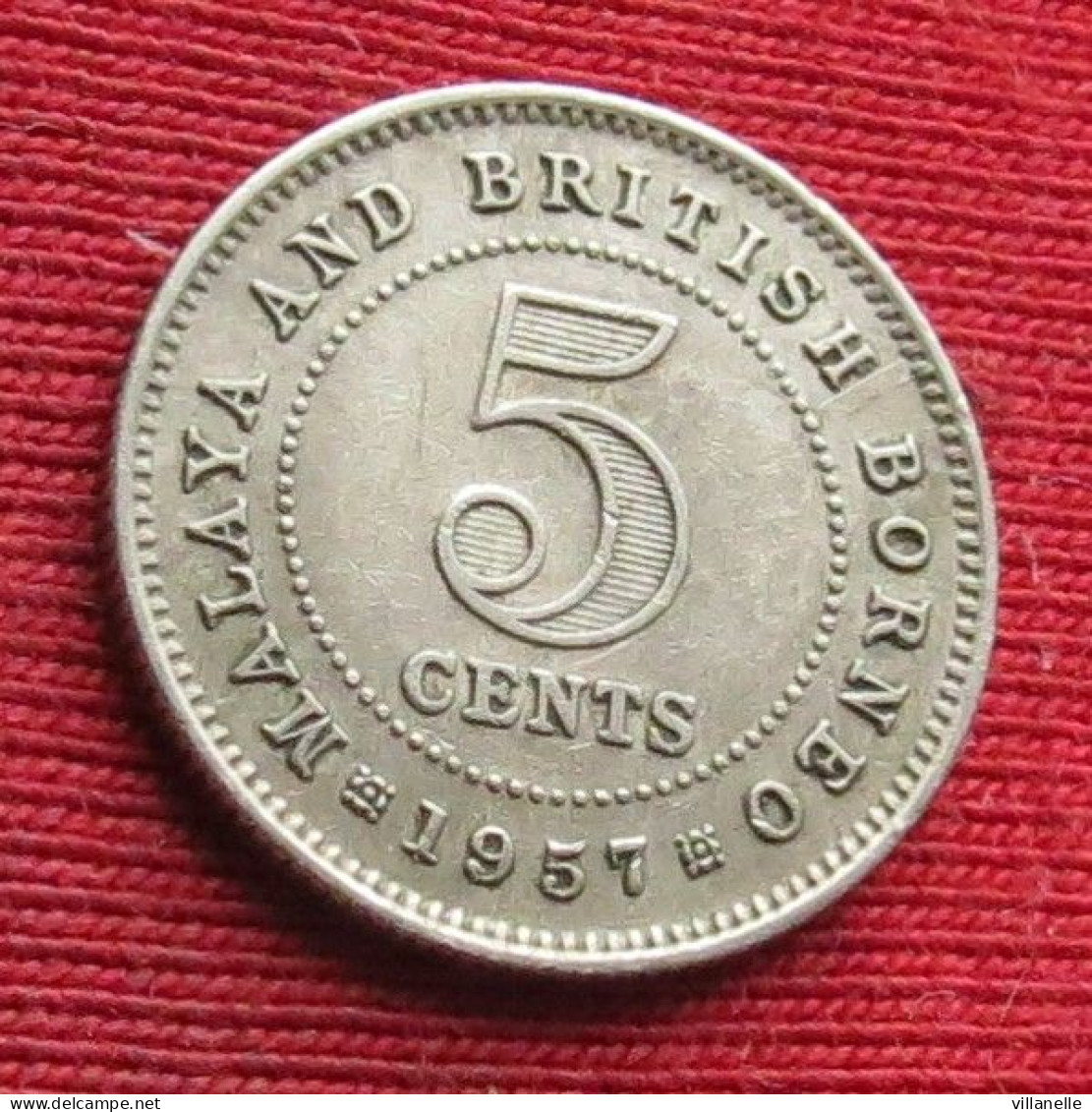 Malaya And British Borneo 5 Cents 1957  W ºº - Maleisië