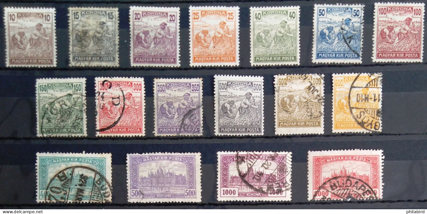 HONGRIE                        N° 324/341   (sauf 332)                   OBLITERE Et NEUF* - Used Stamps