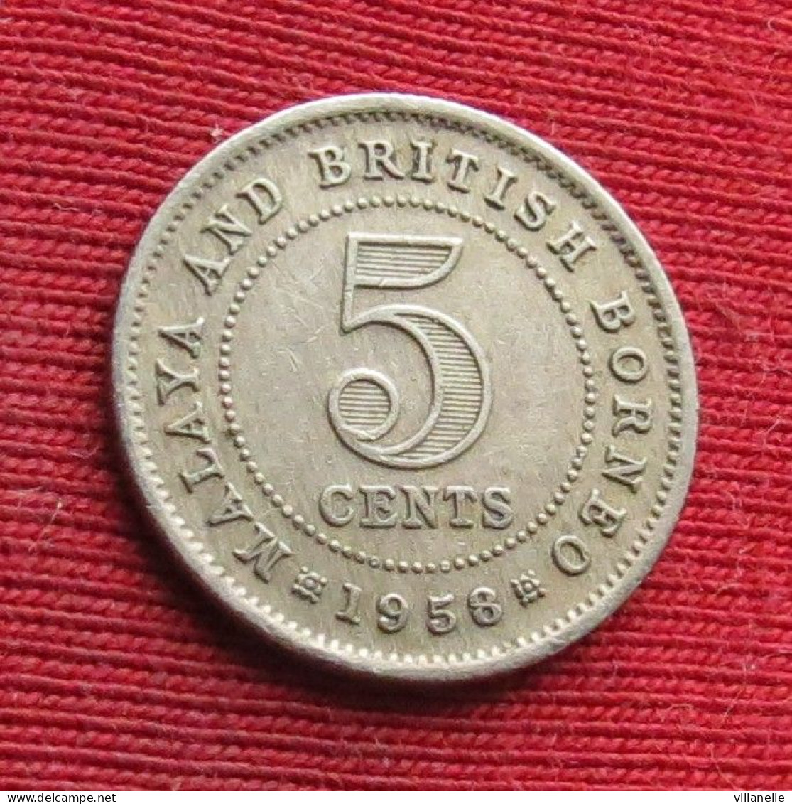 Malaya And British Borneo 5 Cents 1958 #2 W ºº - Malaysia