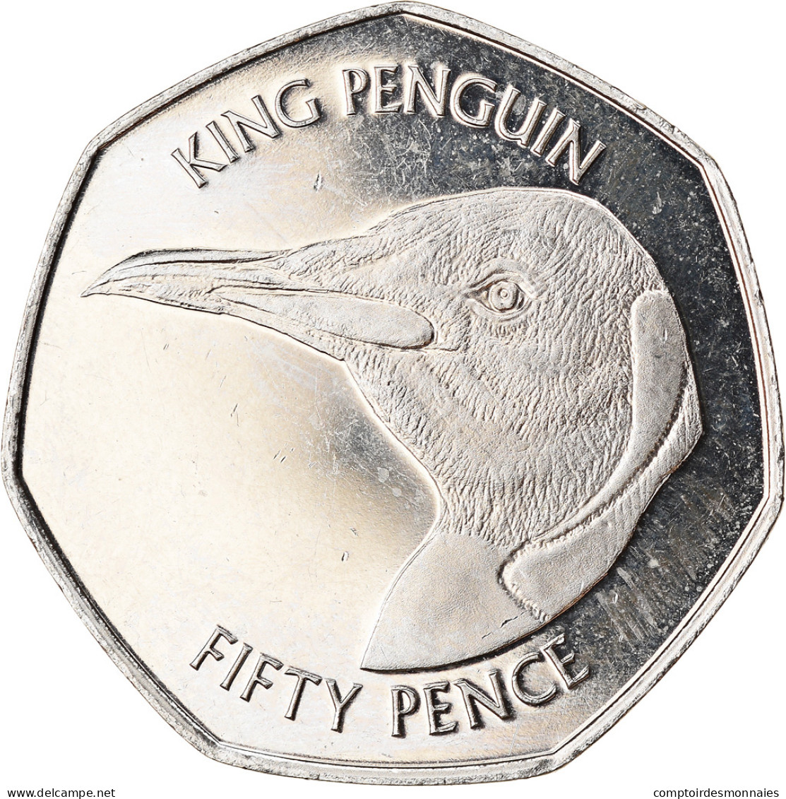 Monnaie, Falkland Islands, 50 Pence, 2018, Pingouins - Manchot Royal, FDC - Falklandeilanden