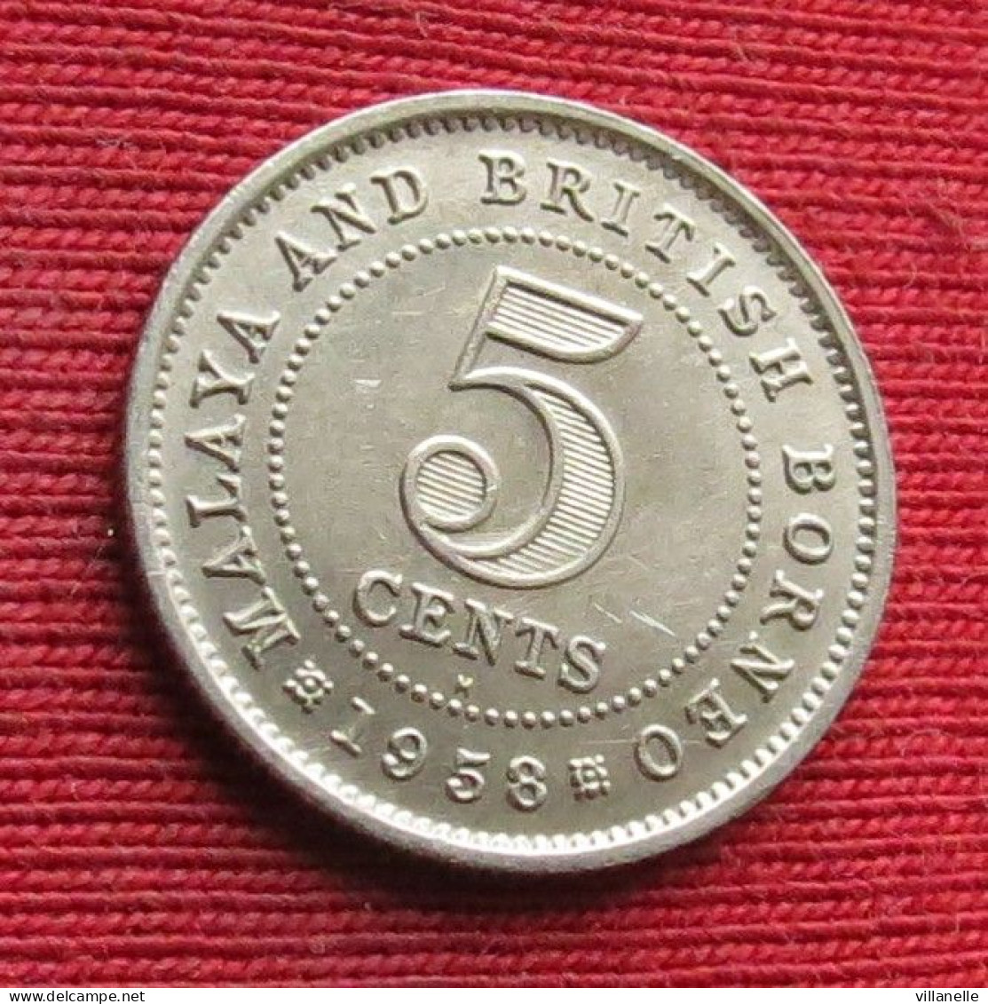 Malaya And British Borneo 5 Cents 1958 H #2 W ºº - Malaysie